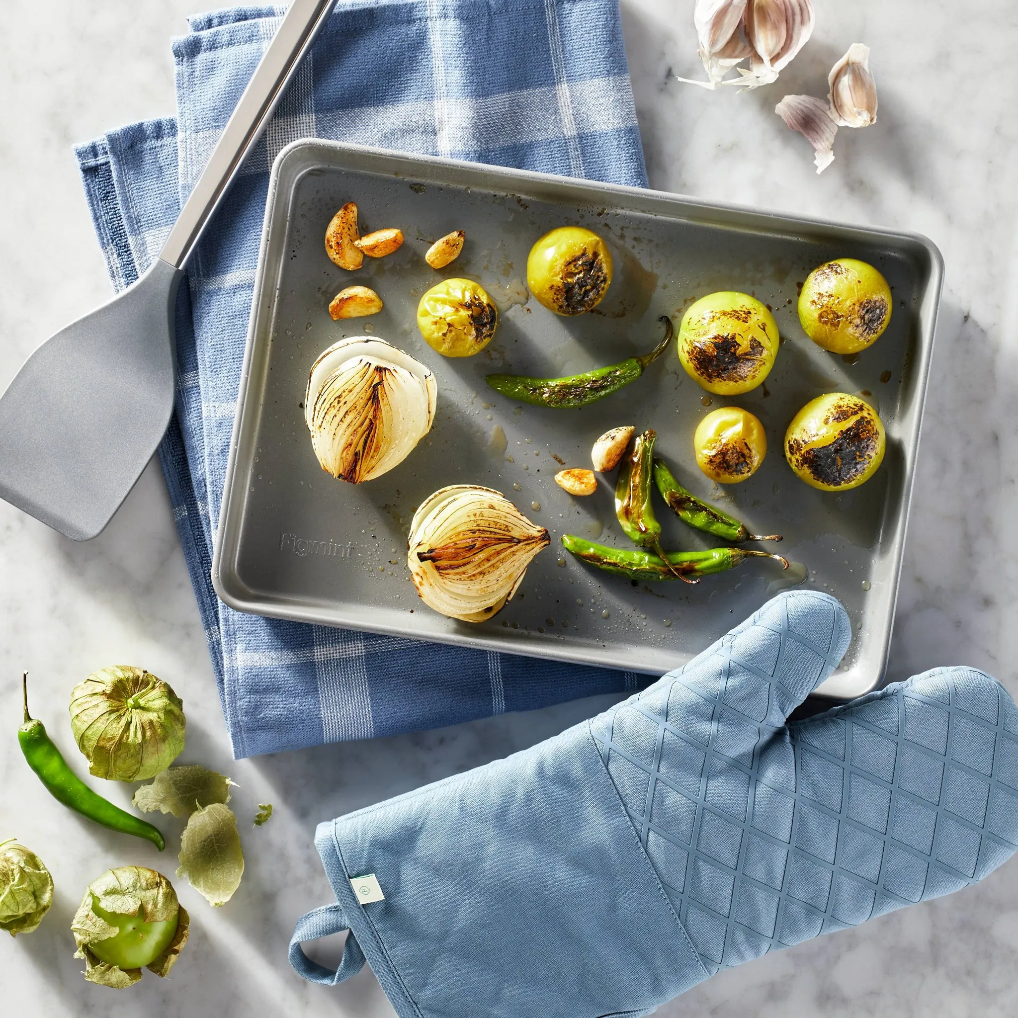 Oven Mitt Blue - Kaedas