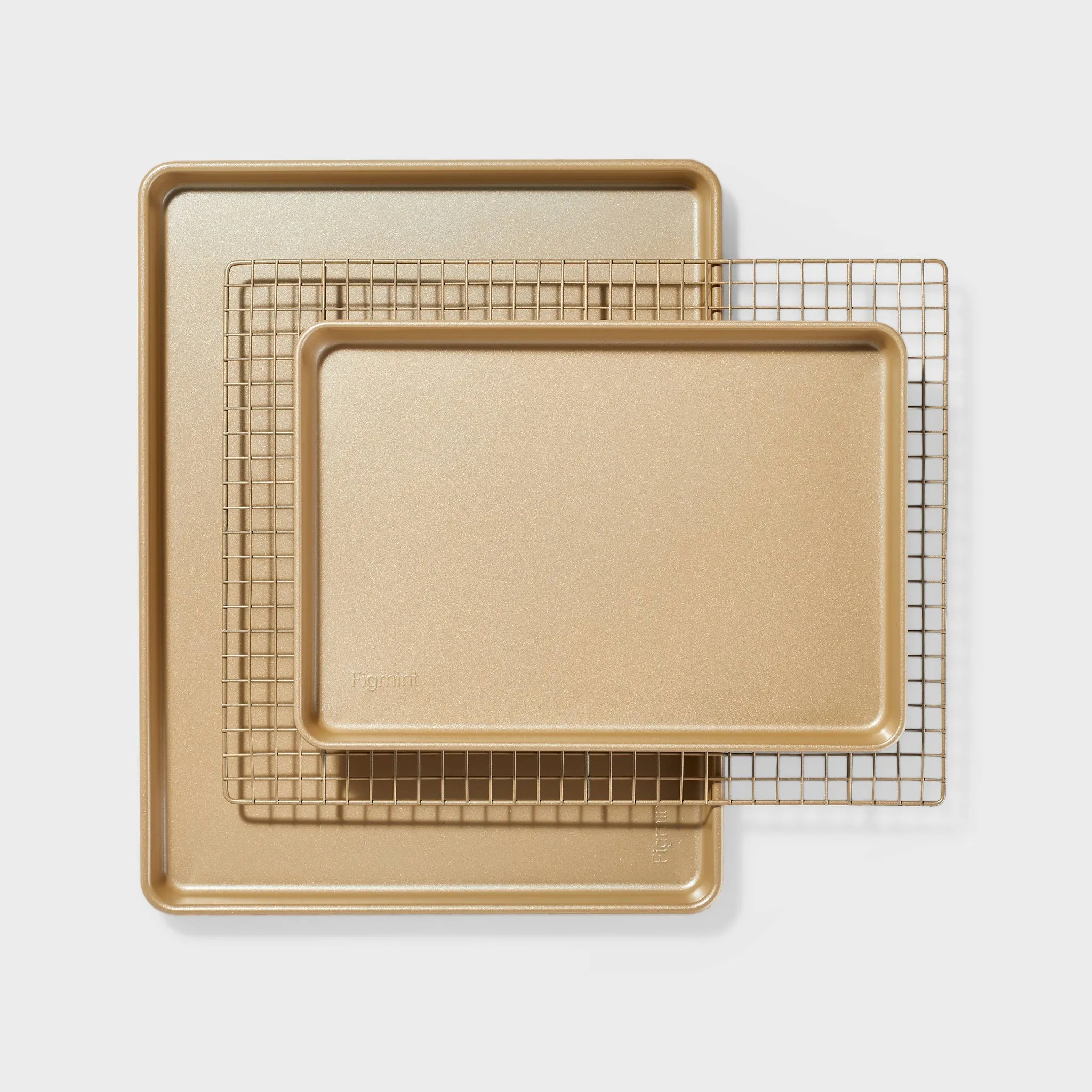 8pc Nonstick Bakeware Set With Cooling Rack (See Description) - Kaedas