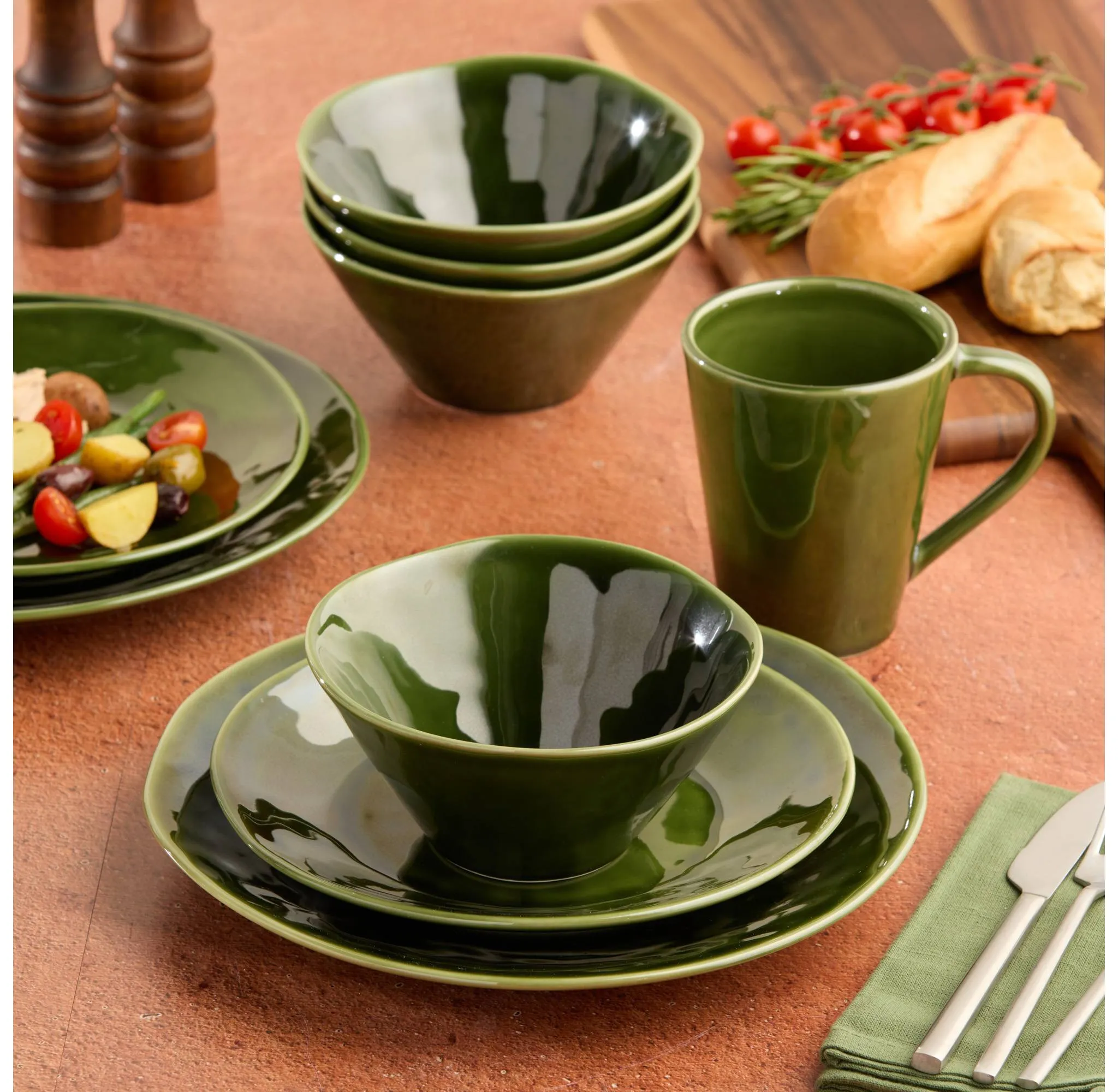 (Set of 4) 22oz Ice Cream Bowls Verde - Kaedas