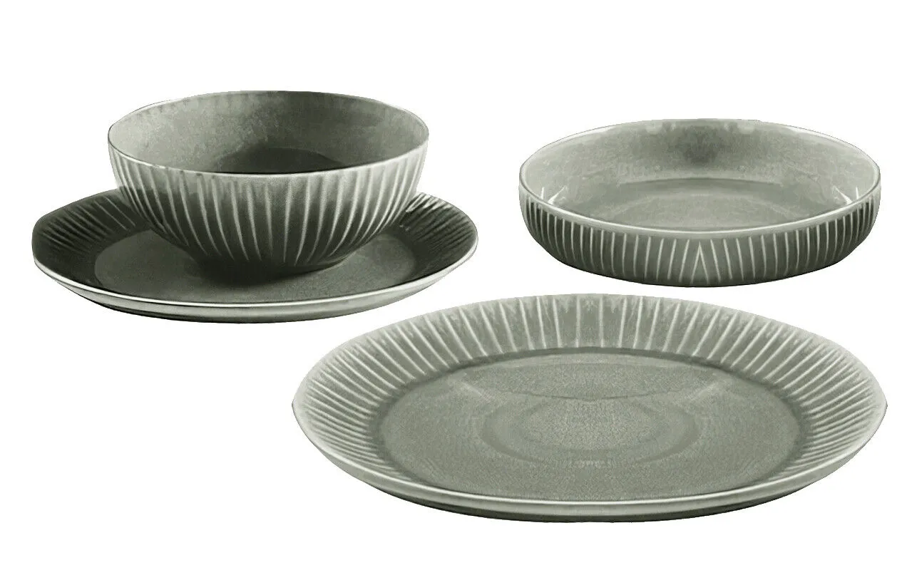 Laurie Gates California Designs Dinnerware Set 16 Pc Green - Kaedas