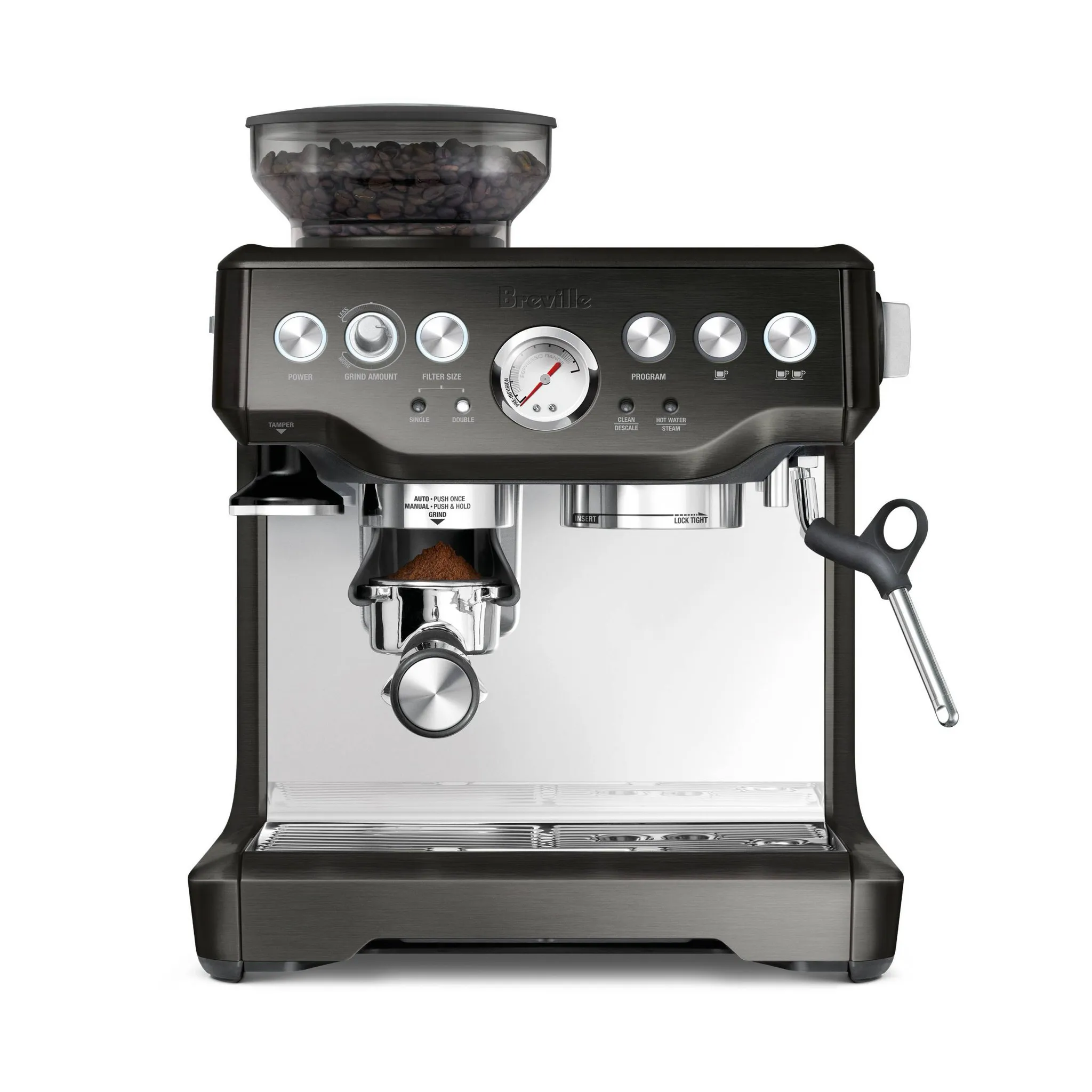 Espresso Machine - Black Stainless Steel - Kaedas