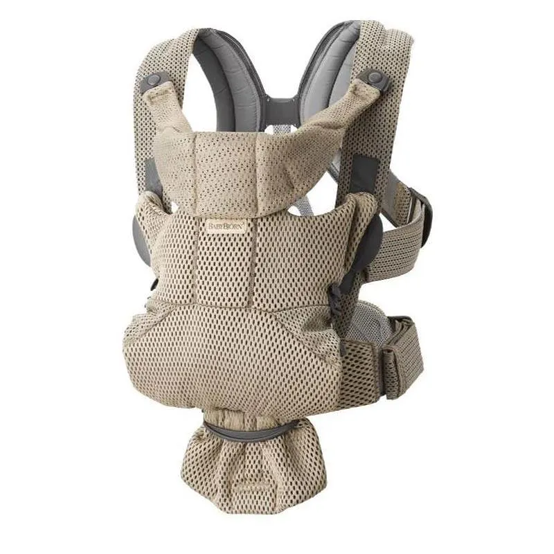 Baby Carrier Free - 3D Mesh, Beige - Kaedas