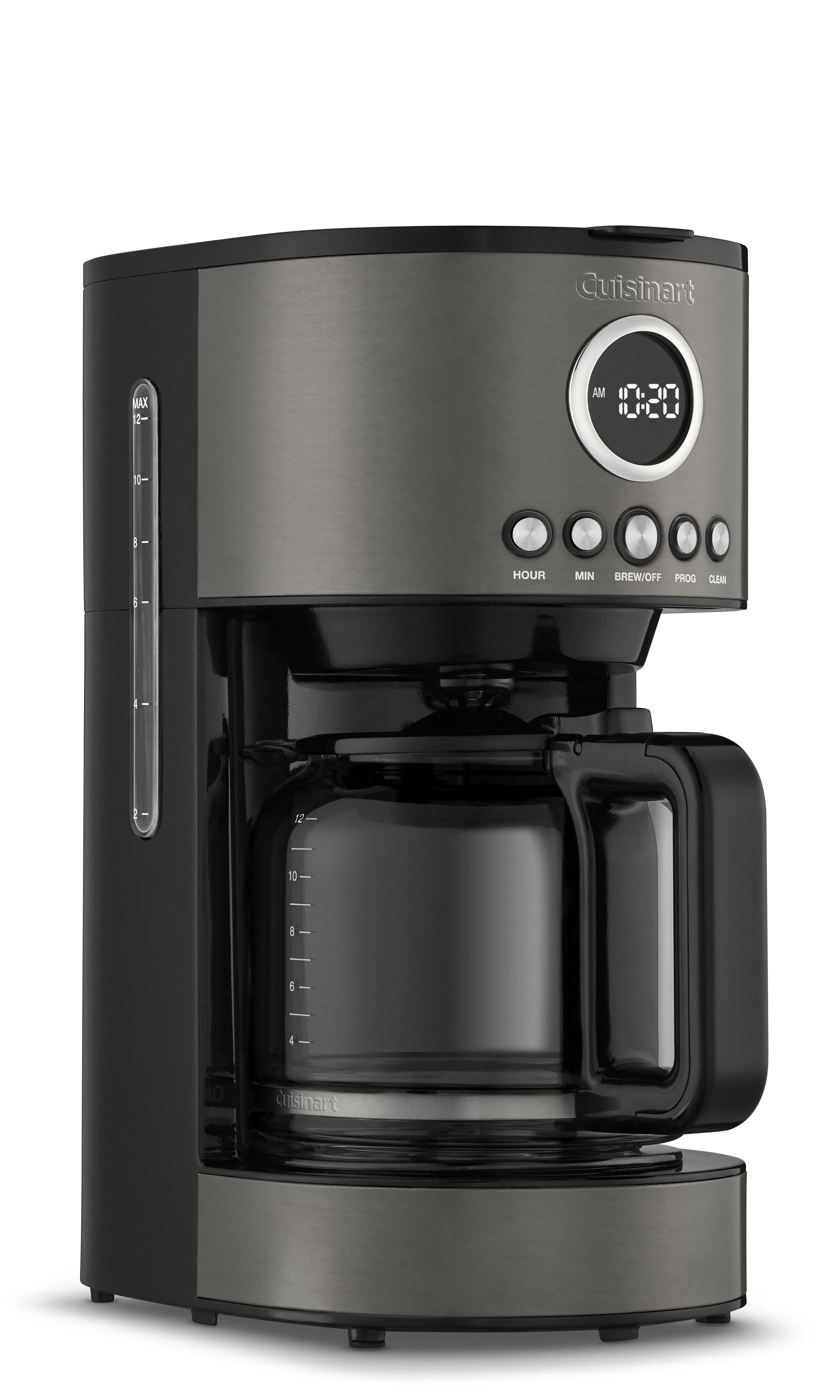 12-Cup Programmable Coffeemaker, Stainless Steel Black - Kaedas