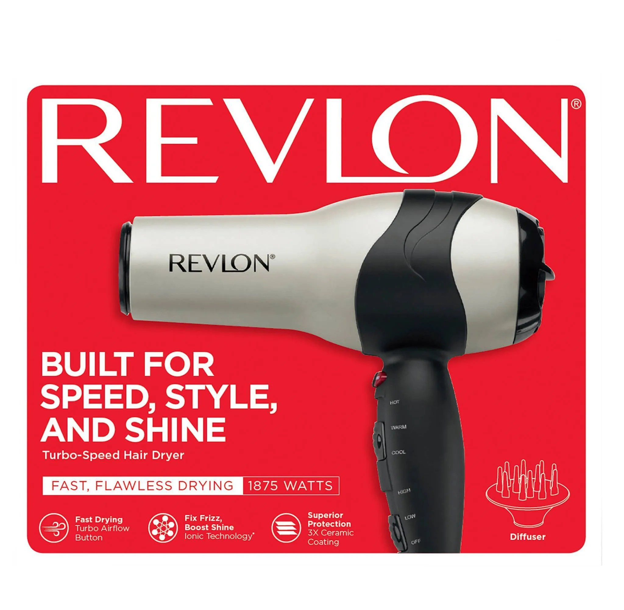 Perfect Heat Volumizing Turbo Hair Dryer - 1875 Watt - Kaedas