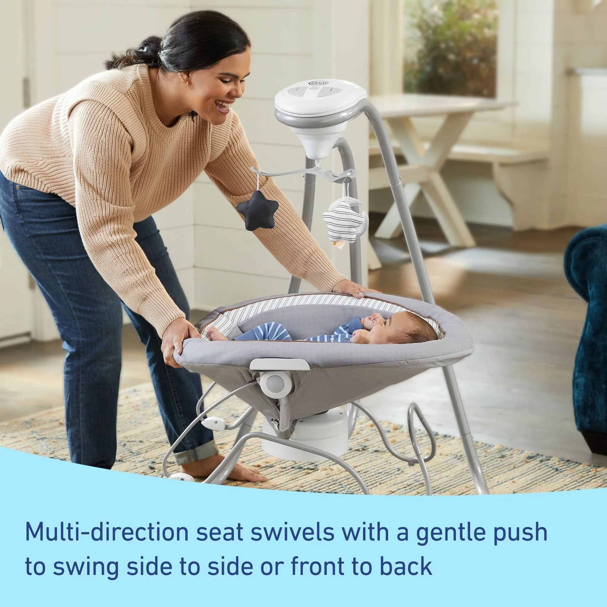 DuetConnect Deluxe Multi-Direction Baby Swing and Bouncer - Britton - Kaedas
