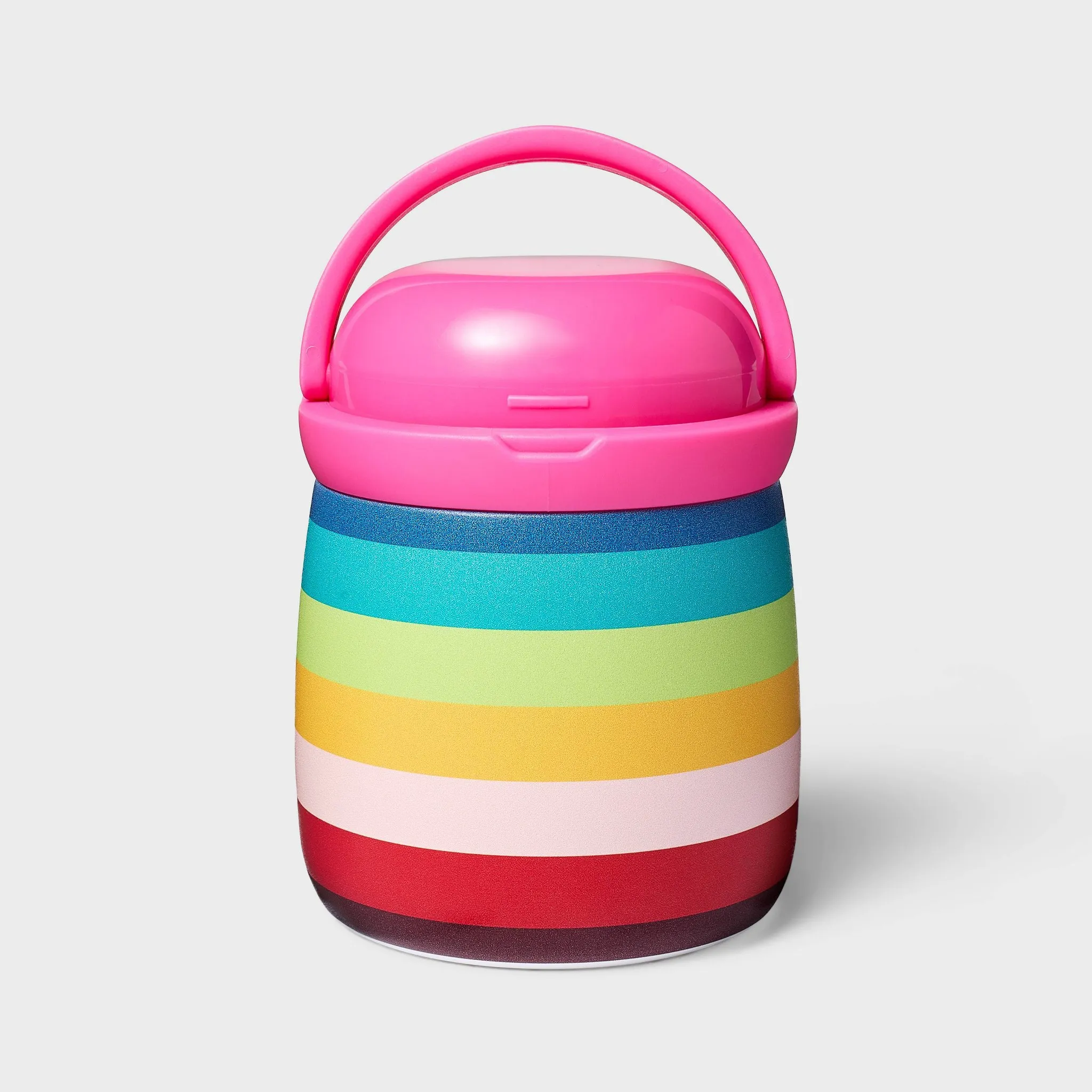 Rainbow Striped Insulated Hot/Cold Stainless Steel Food Container - Kaedas