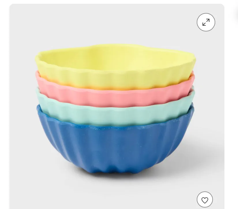 4pk 10 fl oz Shell Cereal Bowls - ™ - Kaedas