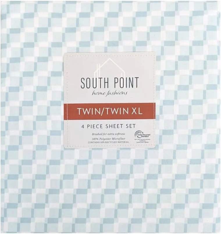 South Point Home Fashions 4-Piece Printed Sheet Set - Full/Twin - Kaedas