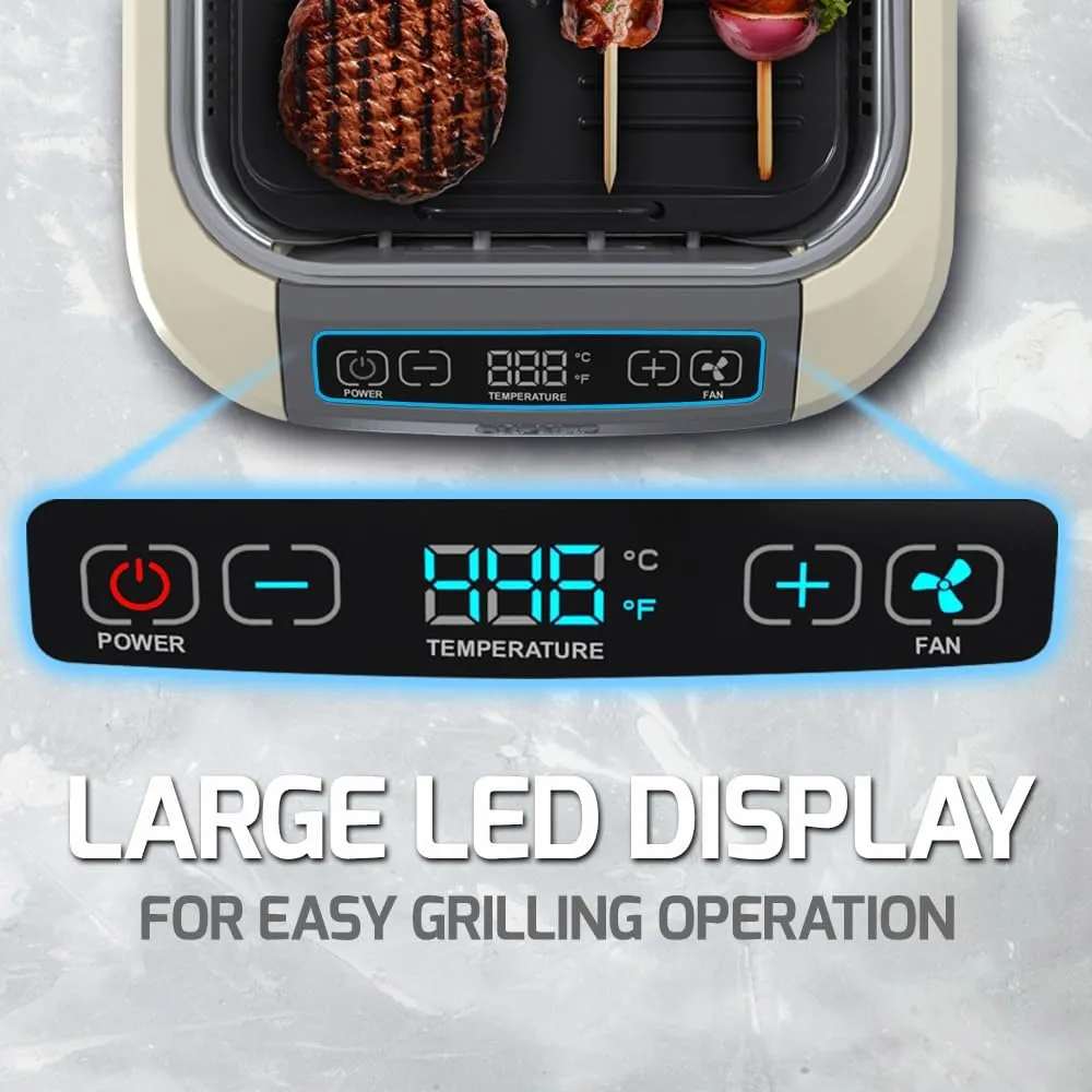 Smokeless Indoor Grill - 1500W Electric Portable Korean BBQ Grill - Kaedas