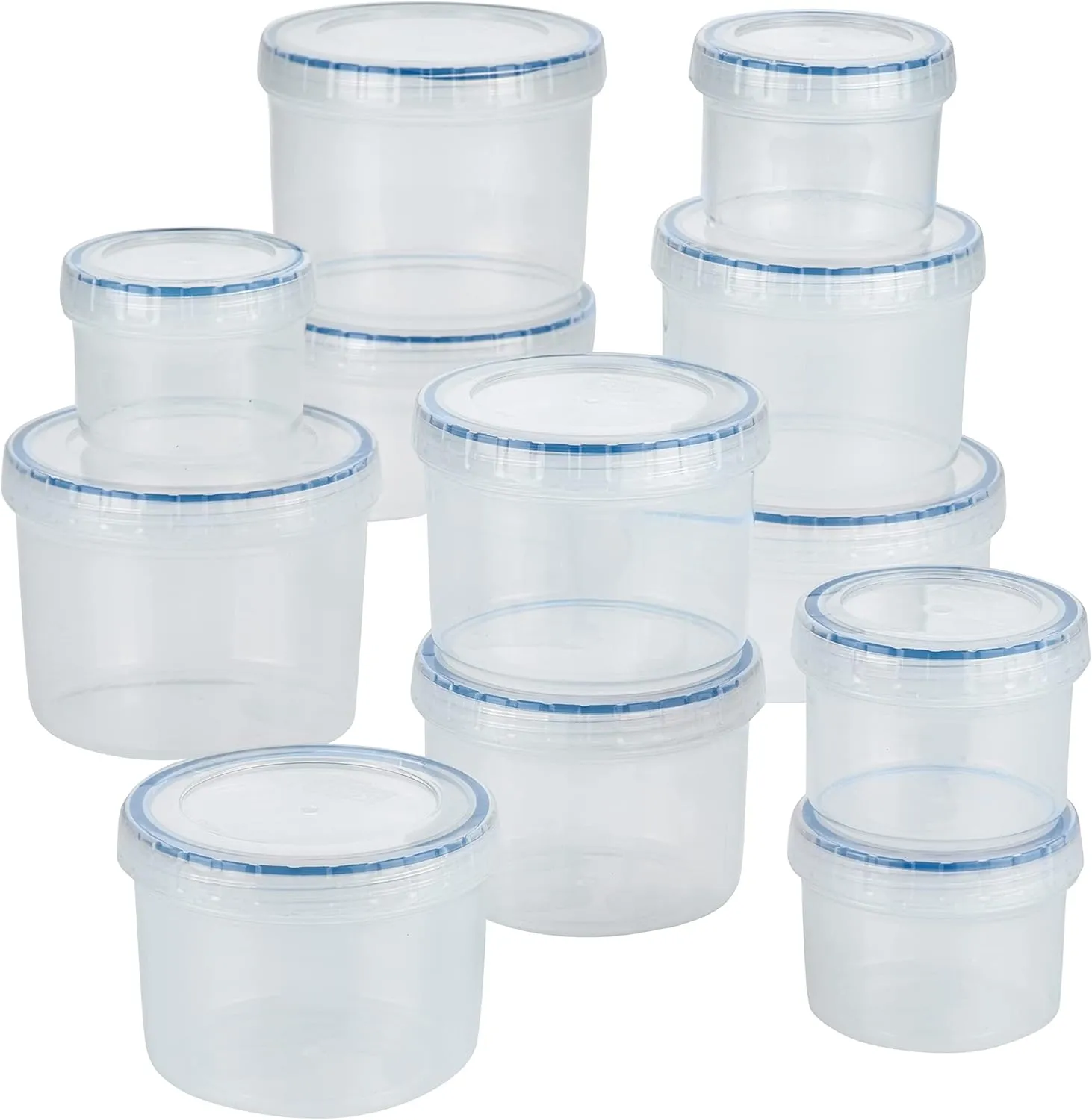 24-Piece Food Storage Bin Set with Airtight Lids - Kaedas