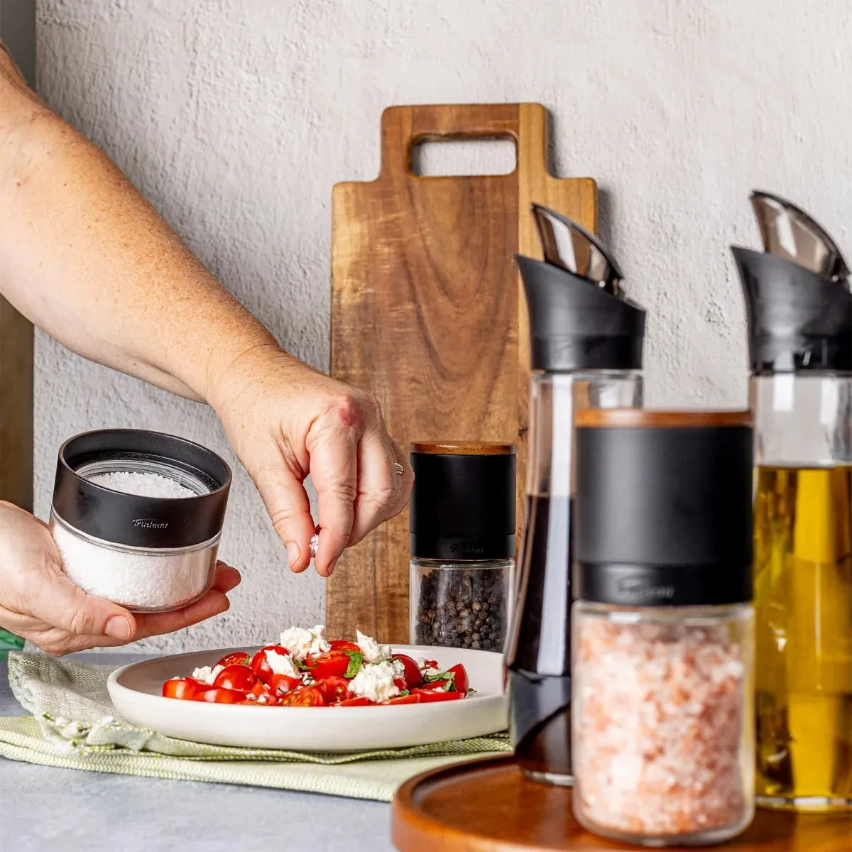 Lazy Susan Seasoning Station, 6-Piece Set - Kaedas