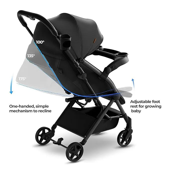 Lithe V2 Lightweight Stroller - Black - Kaedas