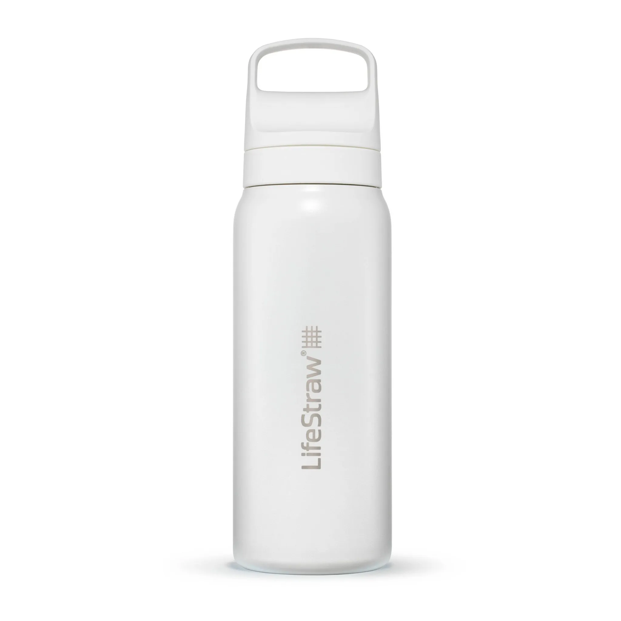 24oz Go Series Stainless Steel Water Filter Bottle - Polar White - Kaedas