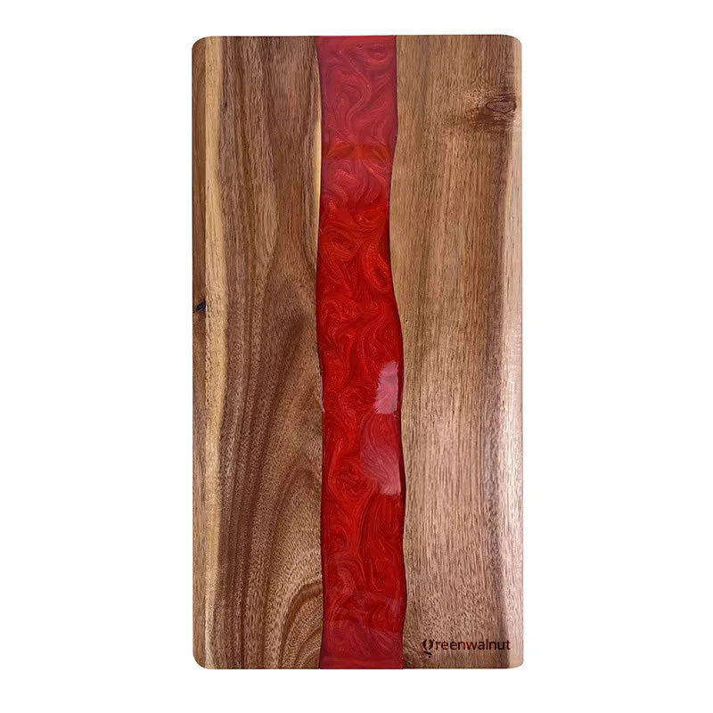 Large Acacia Resin Light Cutting Board & Charcuterie Board - Kaedas
