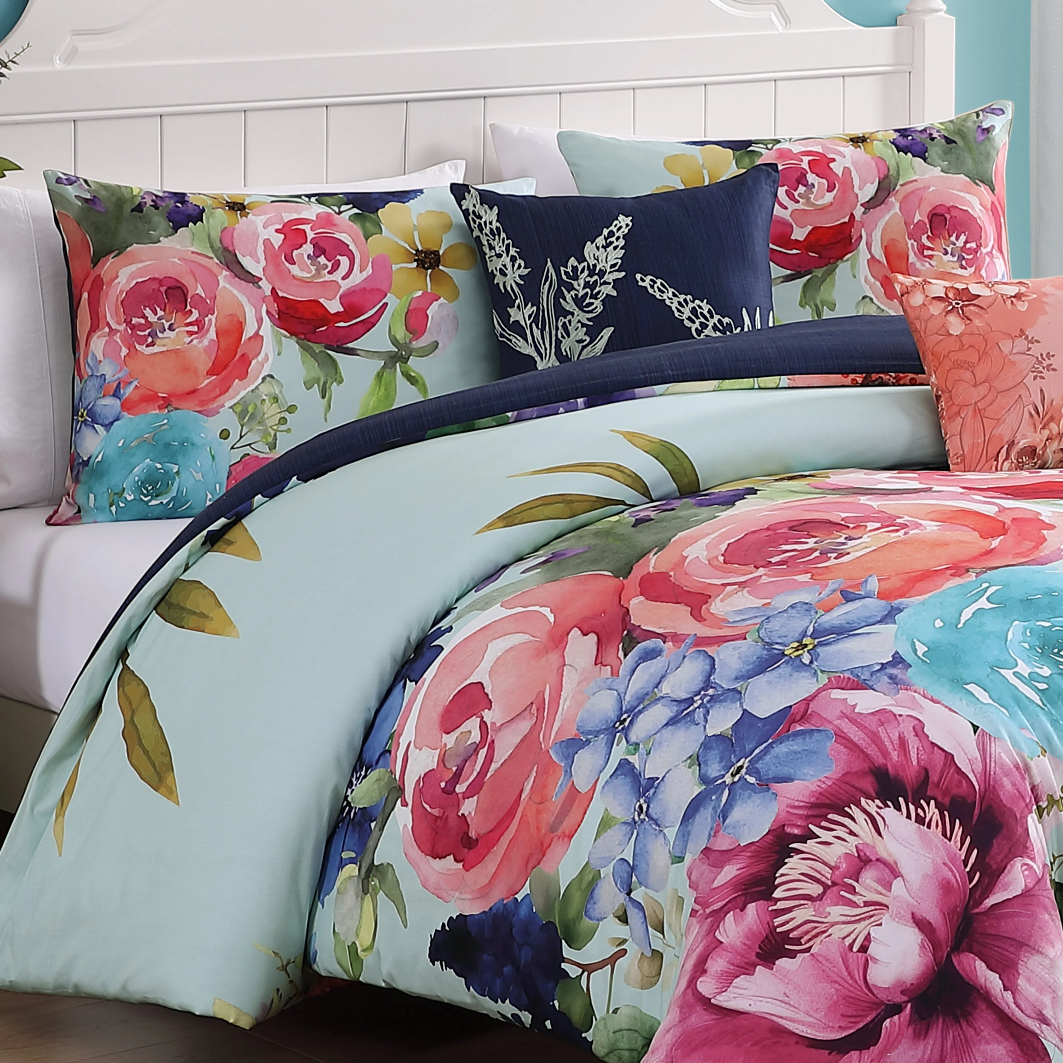 Bebejan Aqua Fiesta 5 Piece Reversible Comforter Set - Kaedas