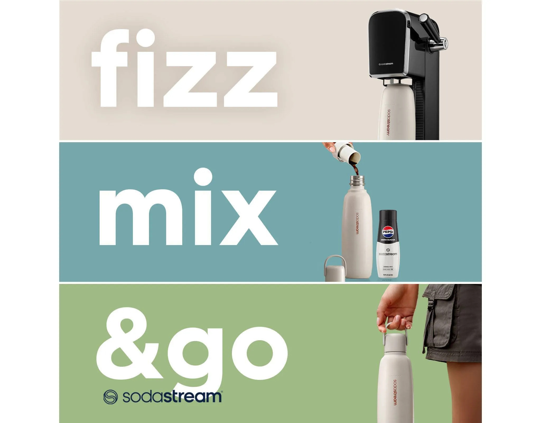 GO Metal Water Bottle Sand: Stainless Steel - Kaedas