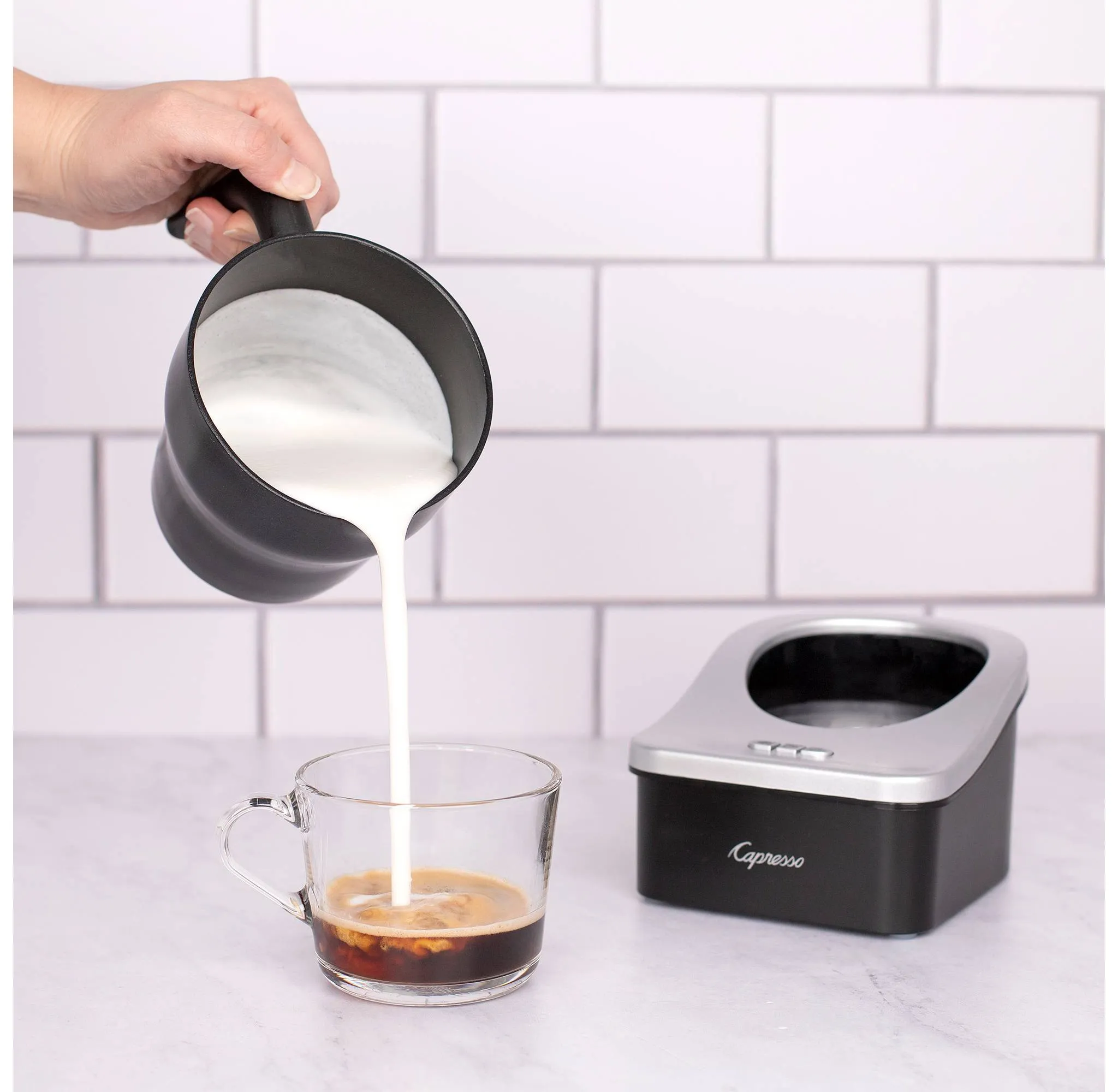 Milk Frother Froth PRO - Black/Silver 202.04 - Kaedas