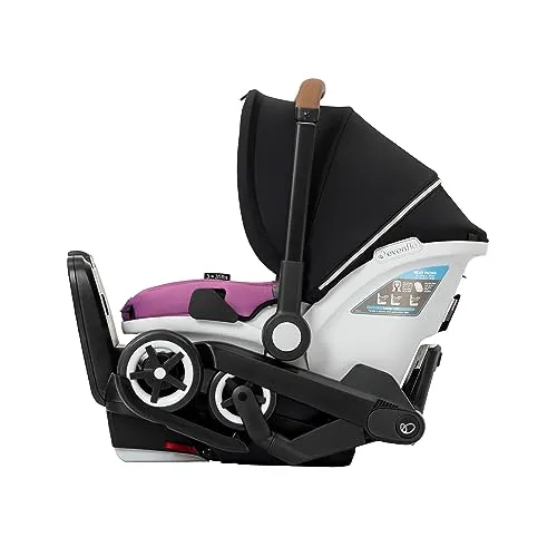 Evenflo Gold Shyft DualRide Car Seat and Stroller Combo (Opal Pink) - Kaedas
