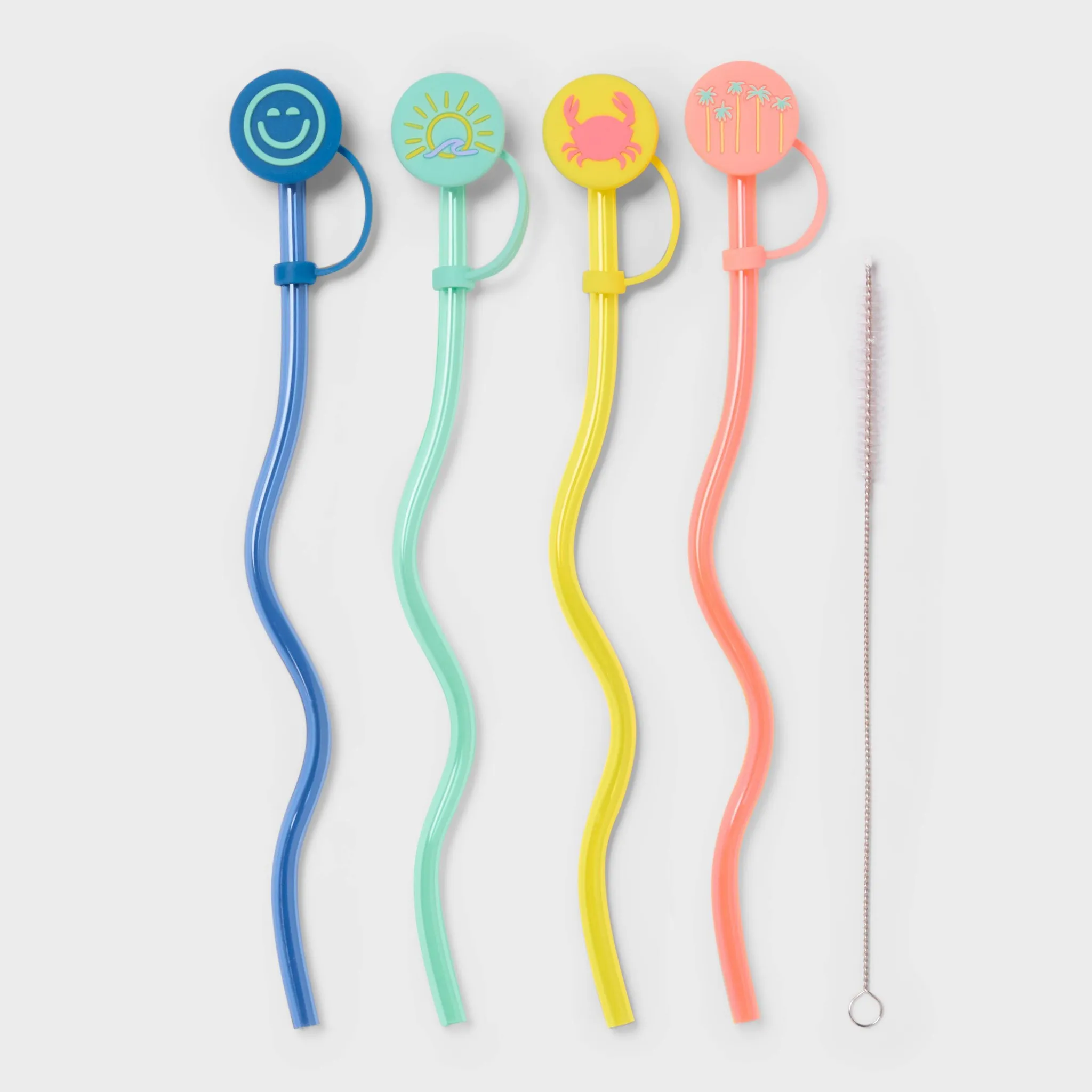 Clear Wavy Straws and Covers - Sun Squad™ - Kaedas