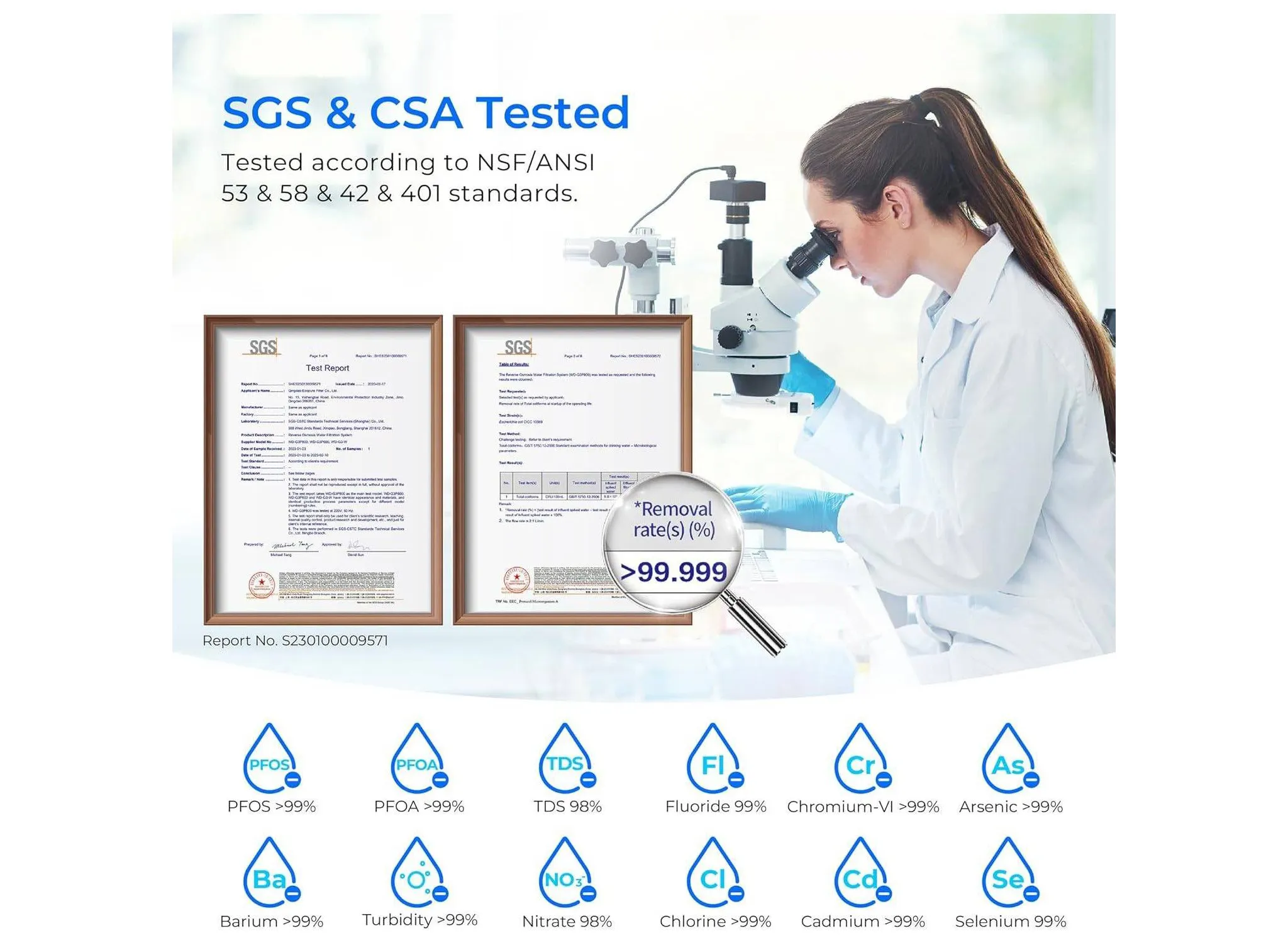 Tankless Reverse Osmosis Water Filtration System - White - Kaedas