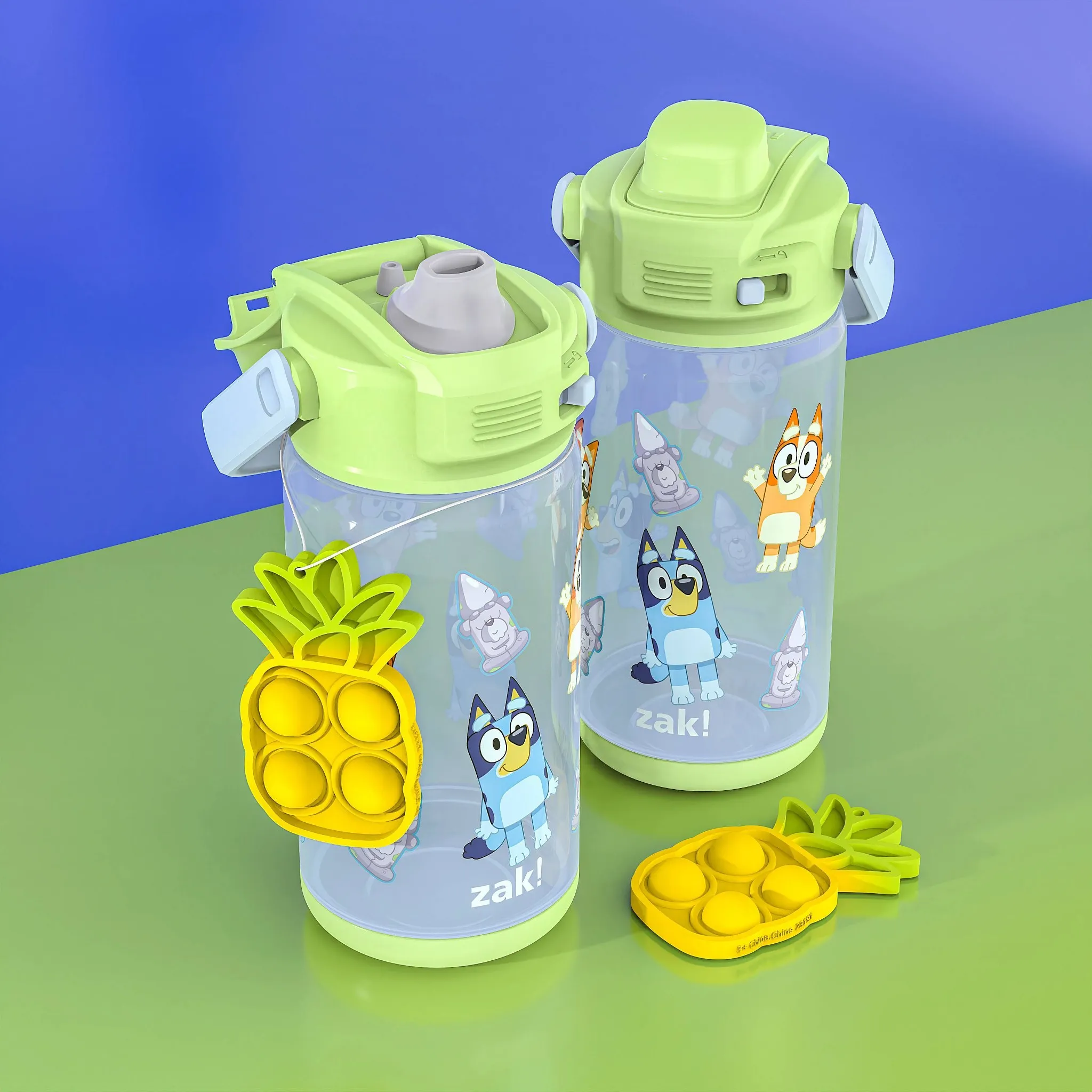 16 fl oz Straw Water Bottle - Blue - Kaedas