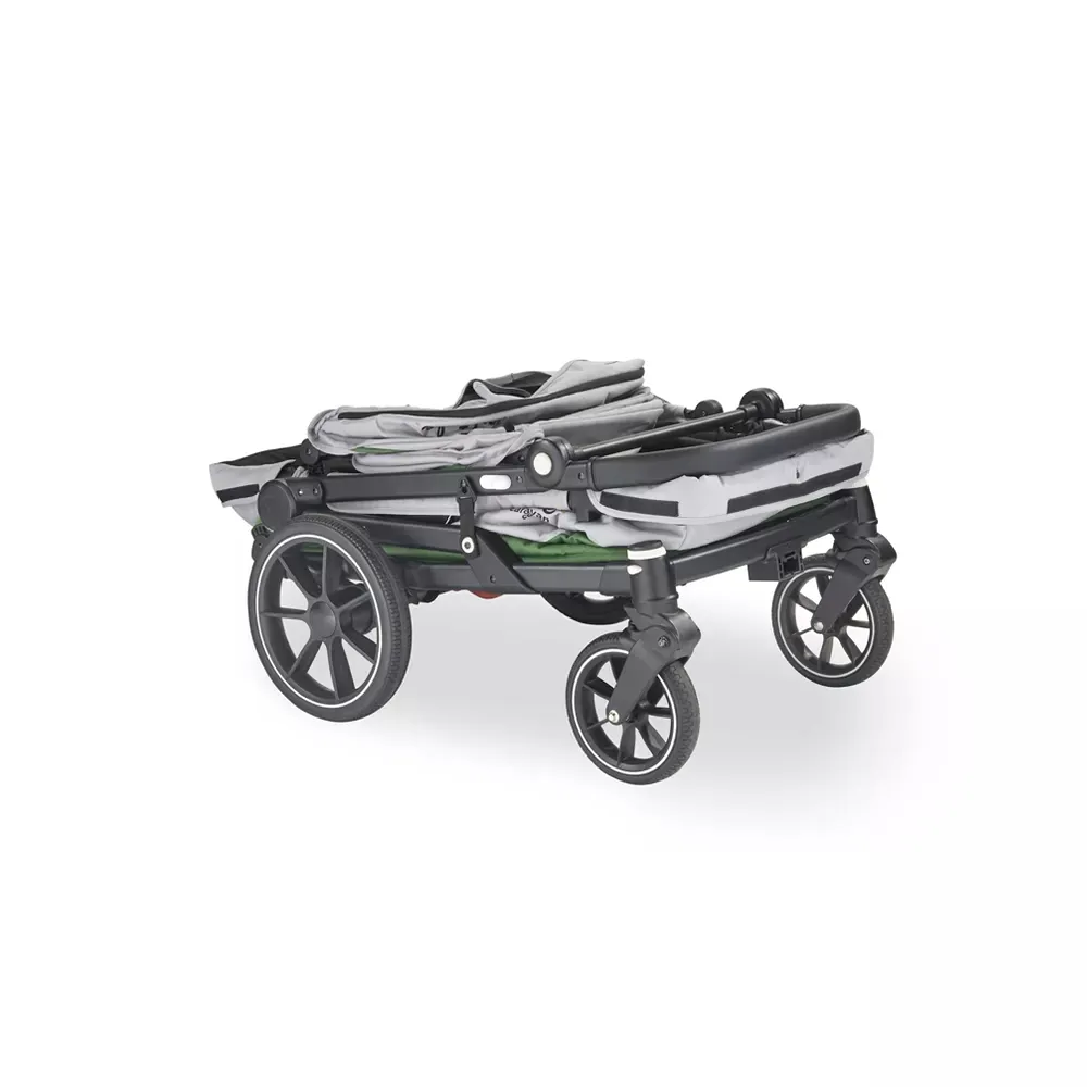 Caravan Coupe V2 Stroller Wagon - Gray/Black - Kaedas
