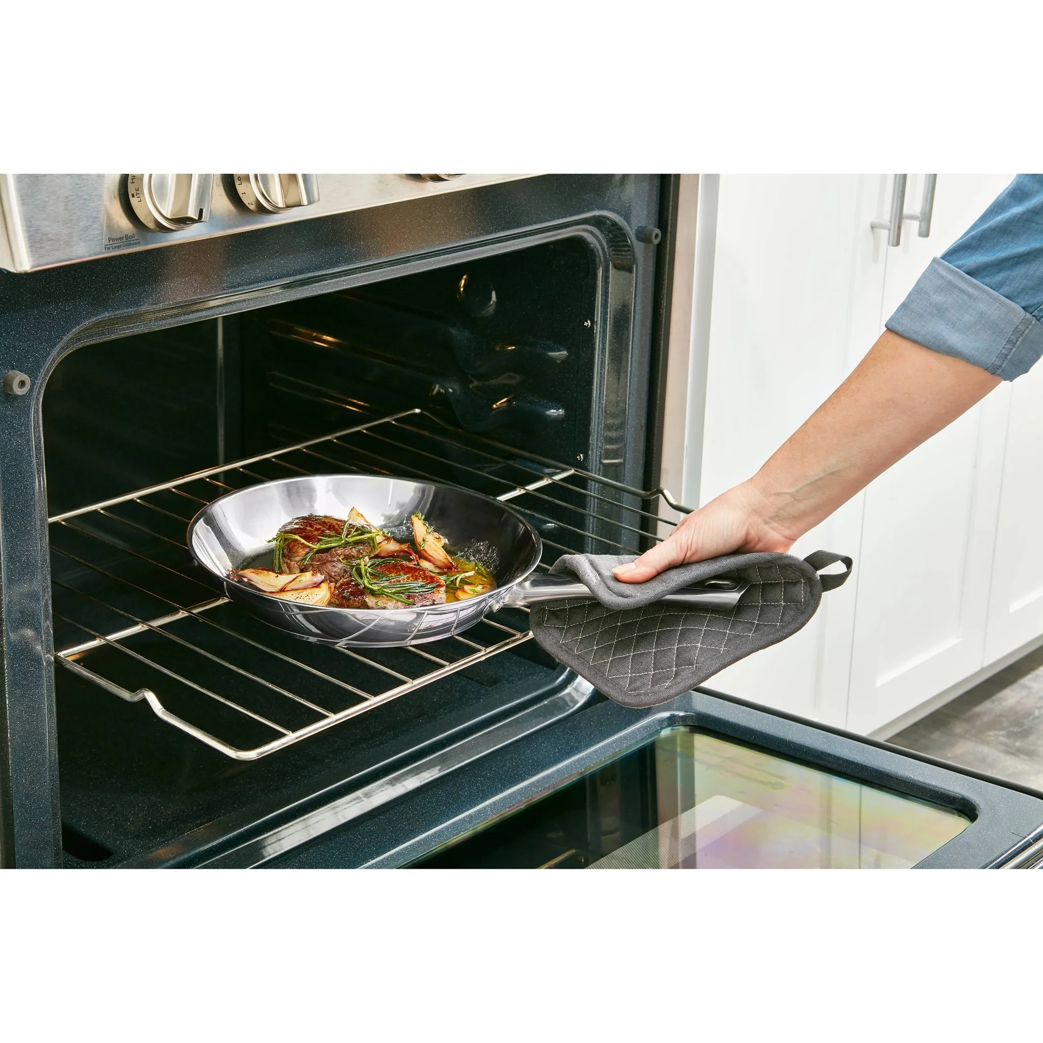 14-Piece Stainless Steel Cookware Set - Silver - Kaedas