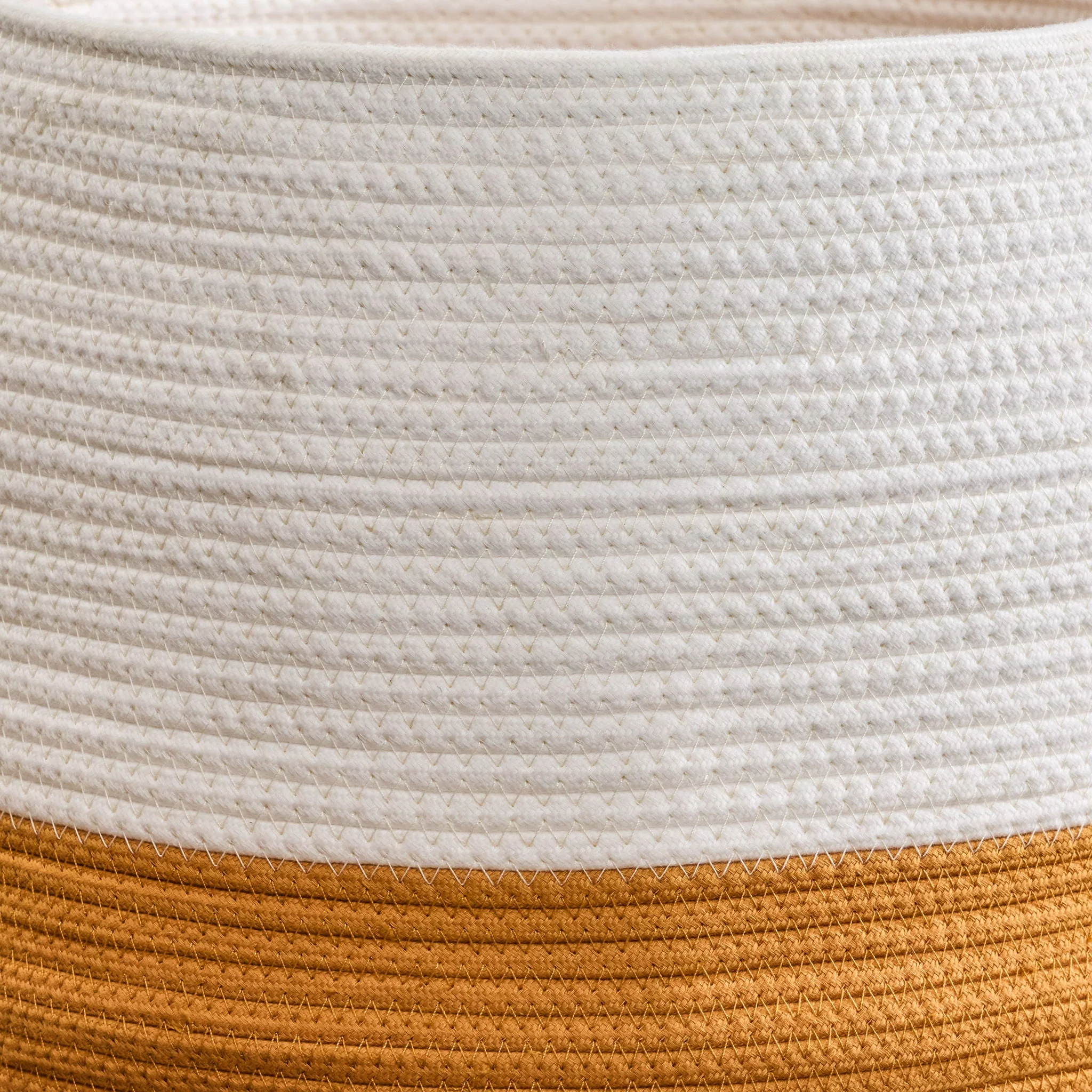 Francis - Cotton Round Laundry and Storage Basket - Kaedas