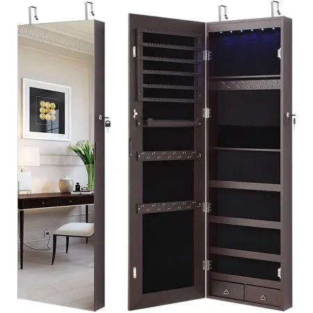 Full Length Mirror Jewelry Cabinet - Kaedas