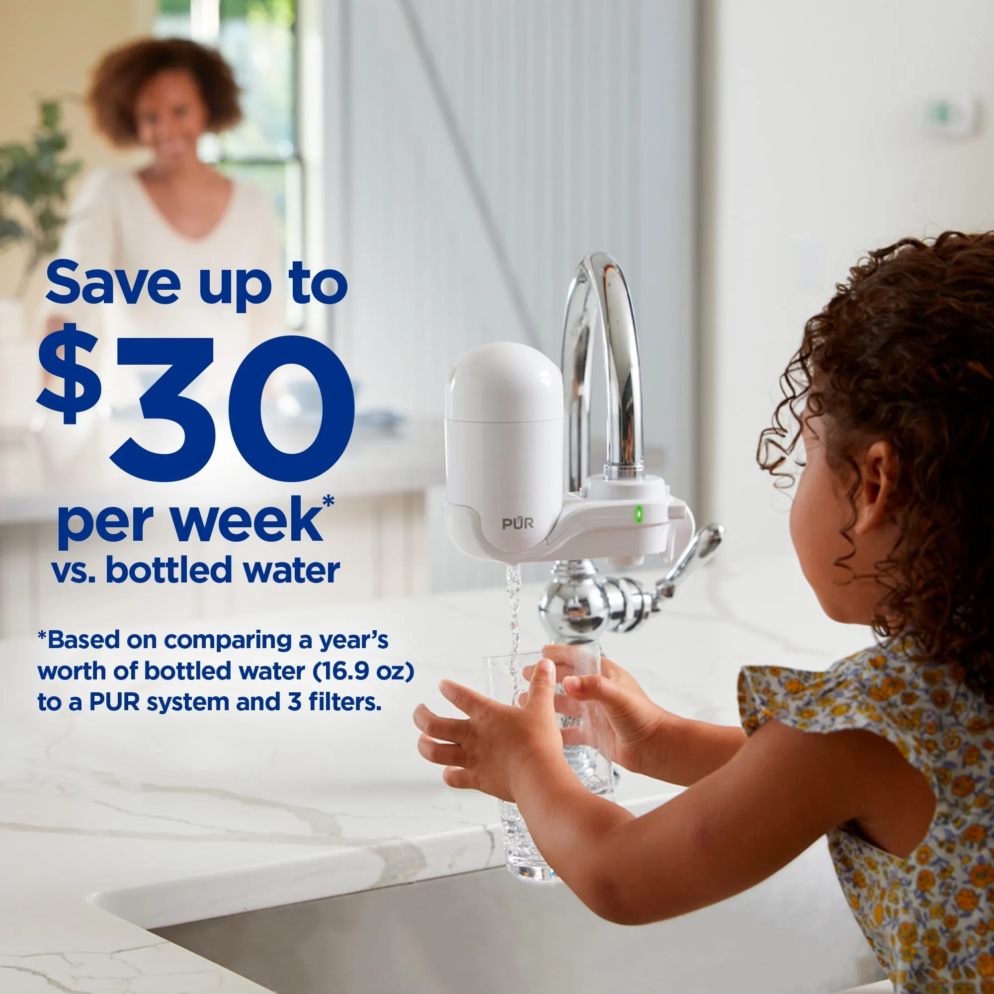 PUR Vertical Faucet Mount Water Filtration System - Kaedas