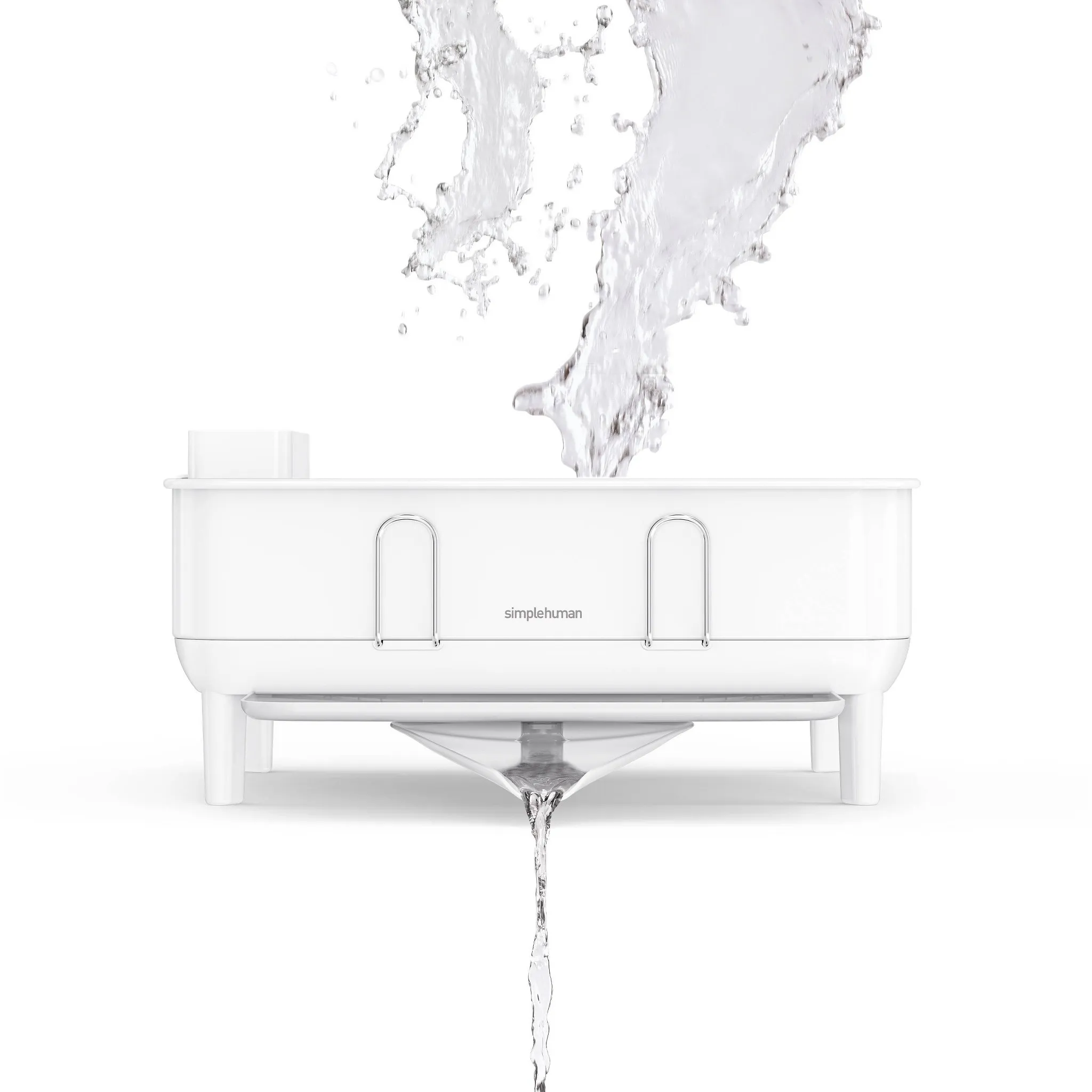 Compact Kitchen Dish Drying Rack with Swivel Spout - Kaedas