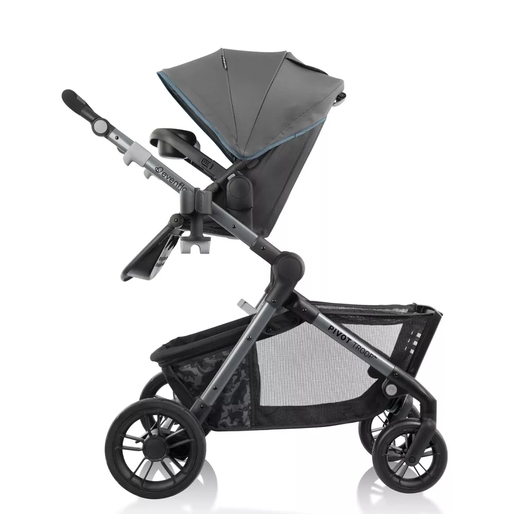 Pivot Troop Double Companion Modular Travel System - Bluestone Gray - Kaedas