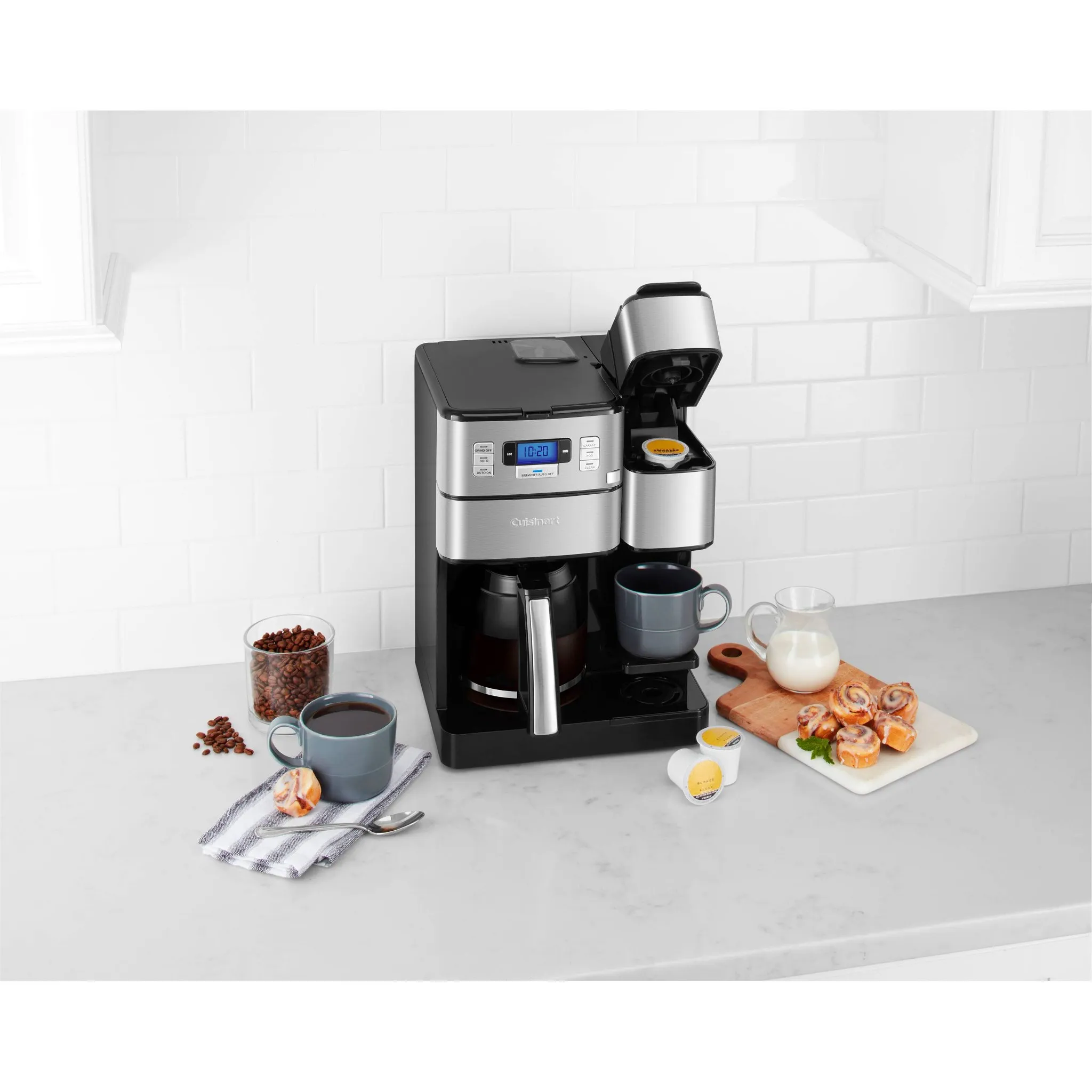 Combo 12 Cup and Single-Serve Grind and Brew Coffee Center - SS-GB1NAS - Kaedas