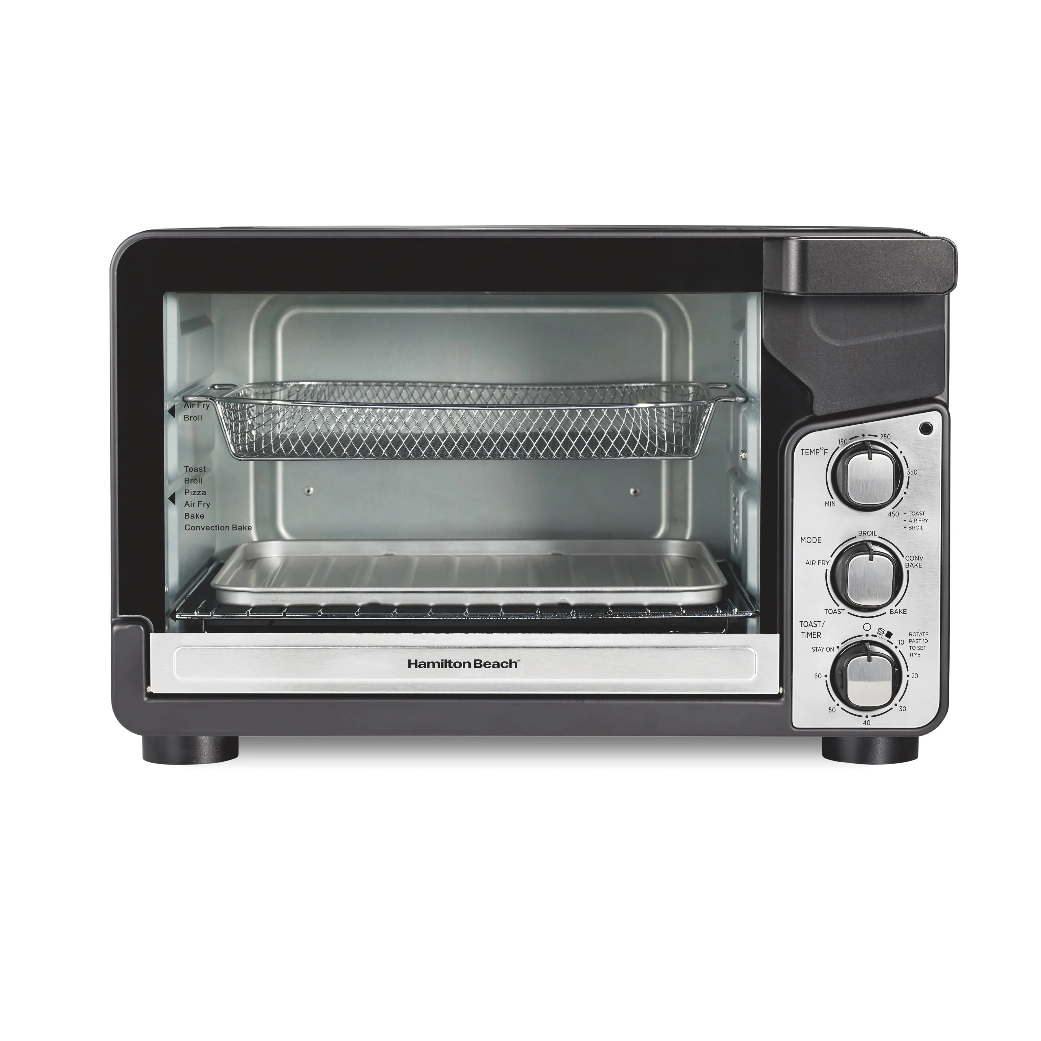 Hamilton Beach Easy View XL Toaster Oven With Sure-Crisp Air Fry, 1750W, 6 Slice Capacity (See Description) - Kaedas