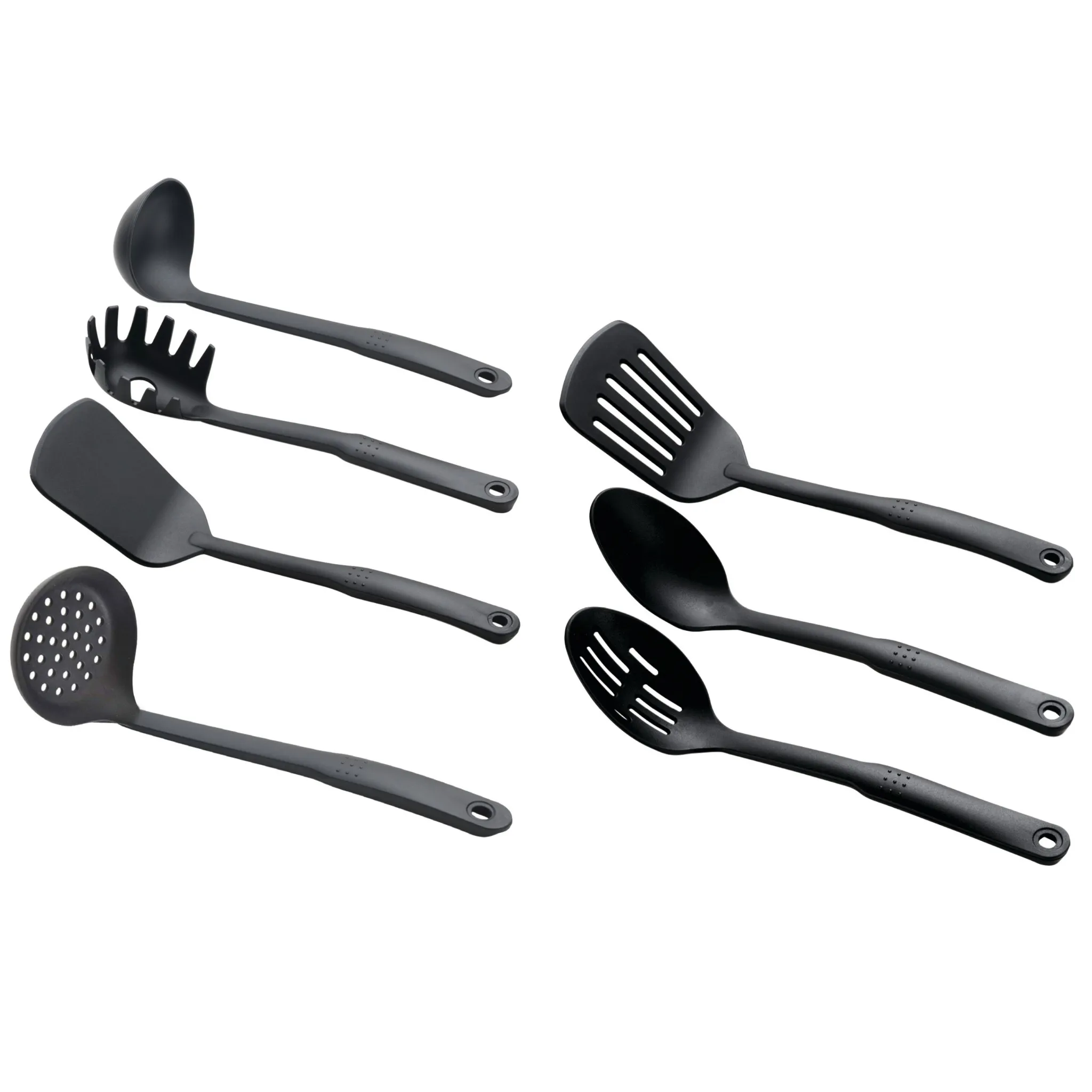 12-Piece Nonstick Cookware Set - Black - Kaedas