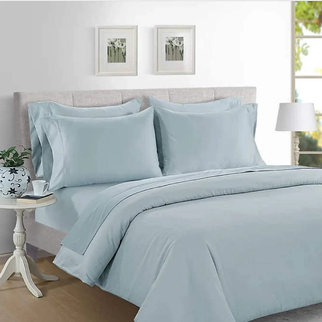 Extra Long Staple Cotton Full Sheet Set - 6PC - Blue - Kaedas