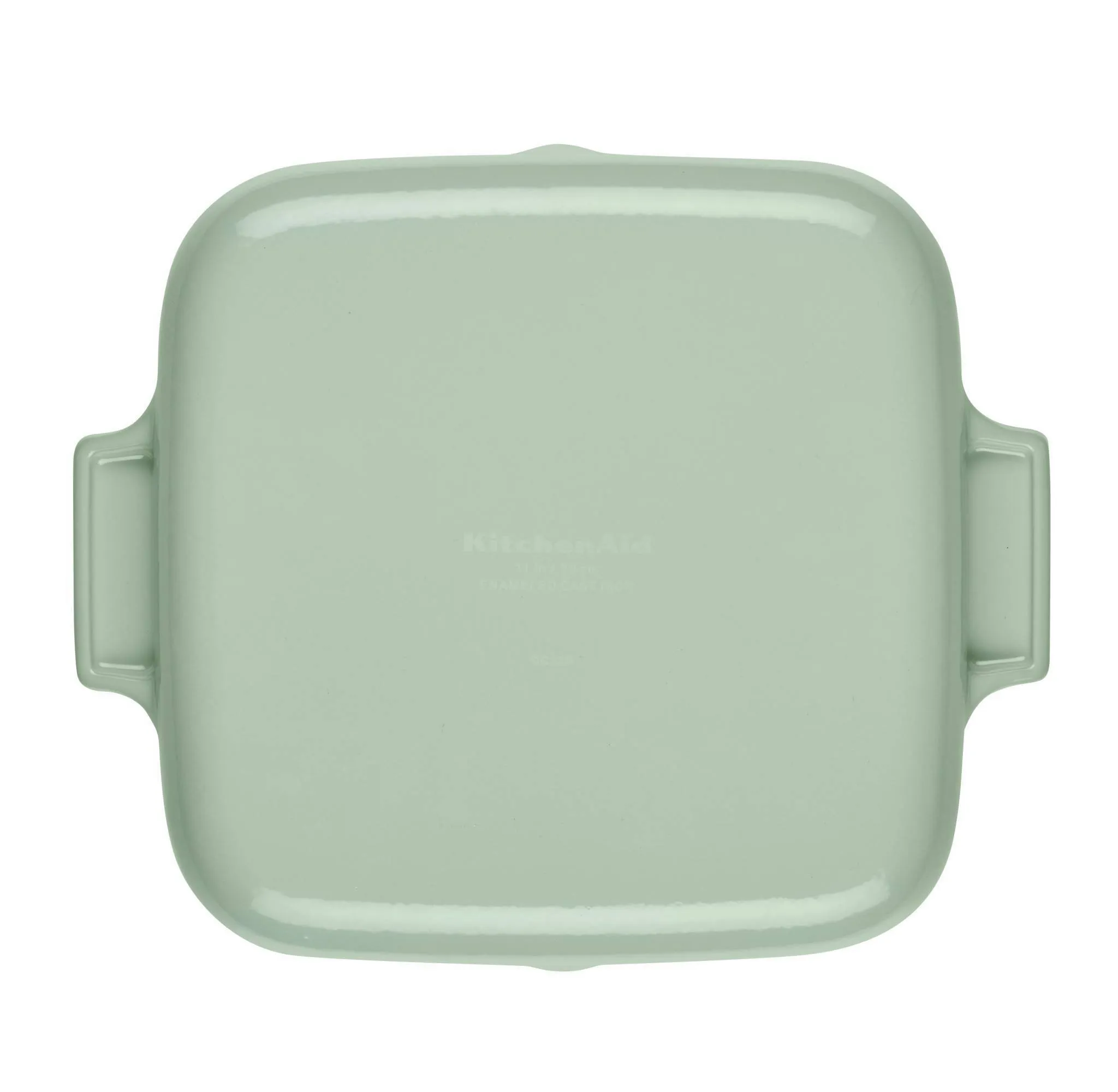 Enameled Cast Iron Square Grill and Roasting Pan, 11-Inch - Pistachio - Kaedas