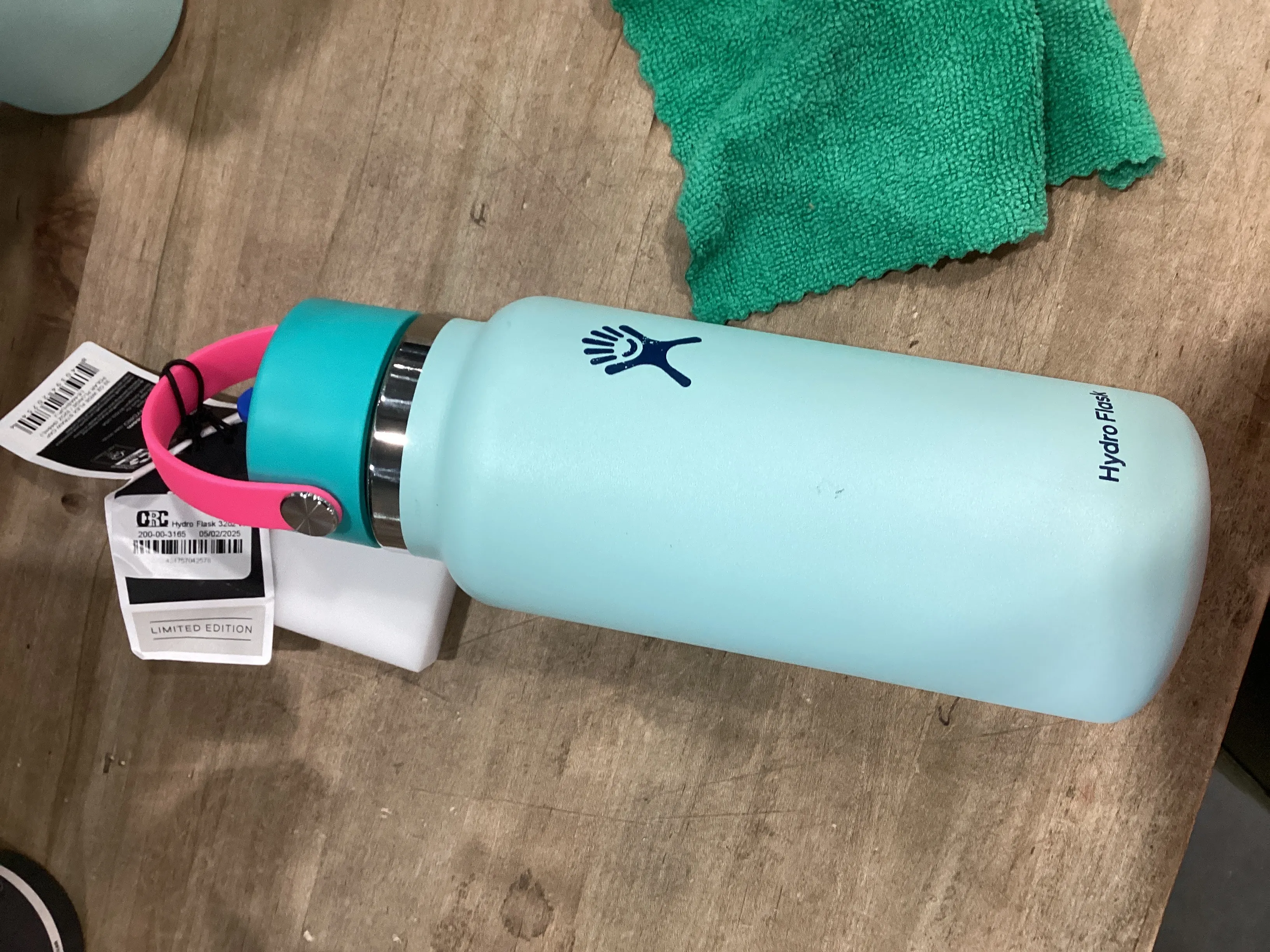 Hydro Flask 32oz Wide Mouth Flex Straw Water Bottle Polar Plunge (See Description) - Kaedas