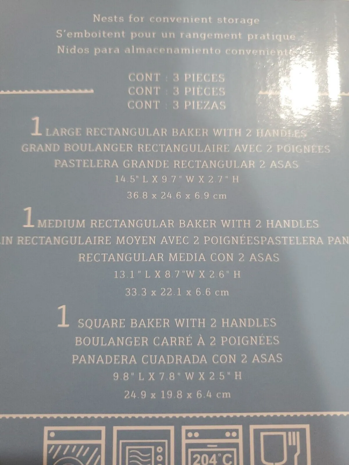 Oven to Table Baking Dish Set - 3 Piece - Kaedas