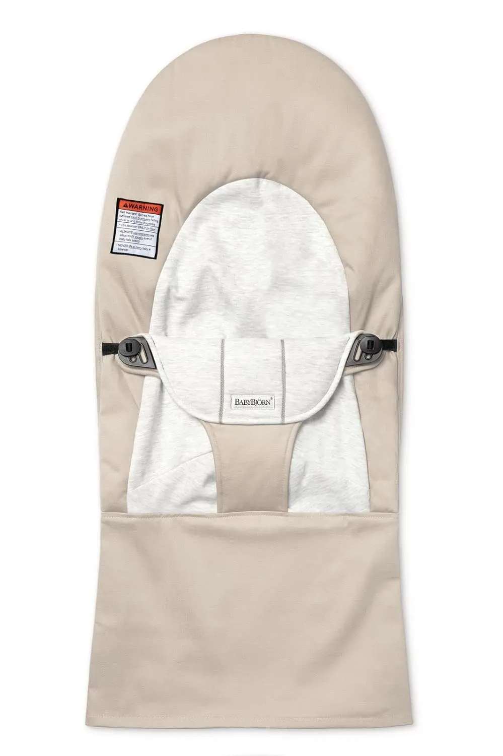 Extra Fabric Seat for Bouncer Balance Soft - Beige/Gray / Cotton/Jersey - Kaedas
