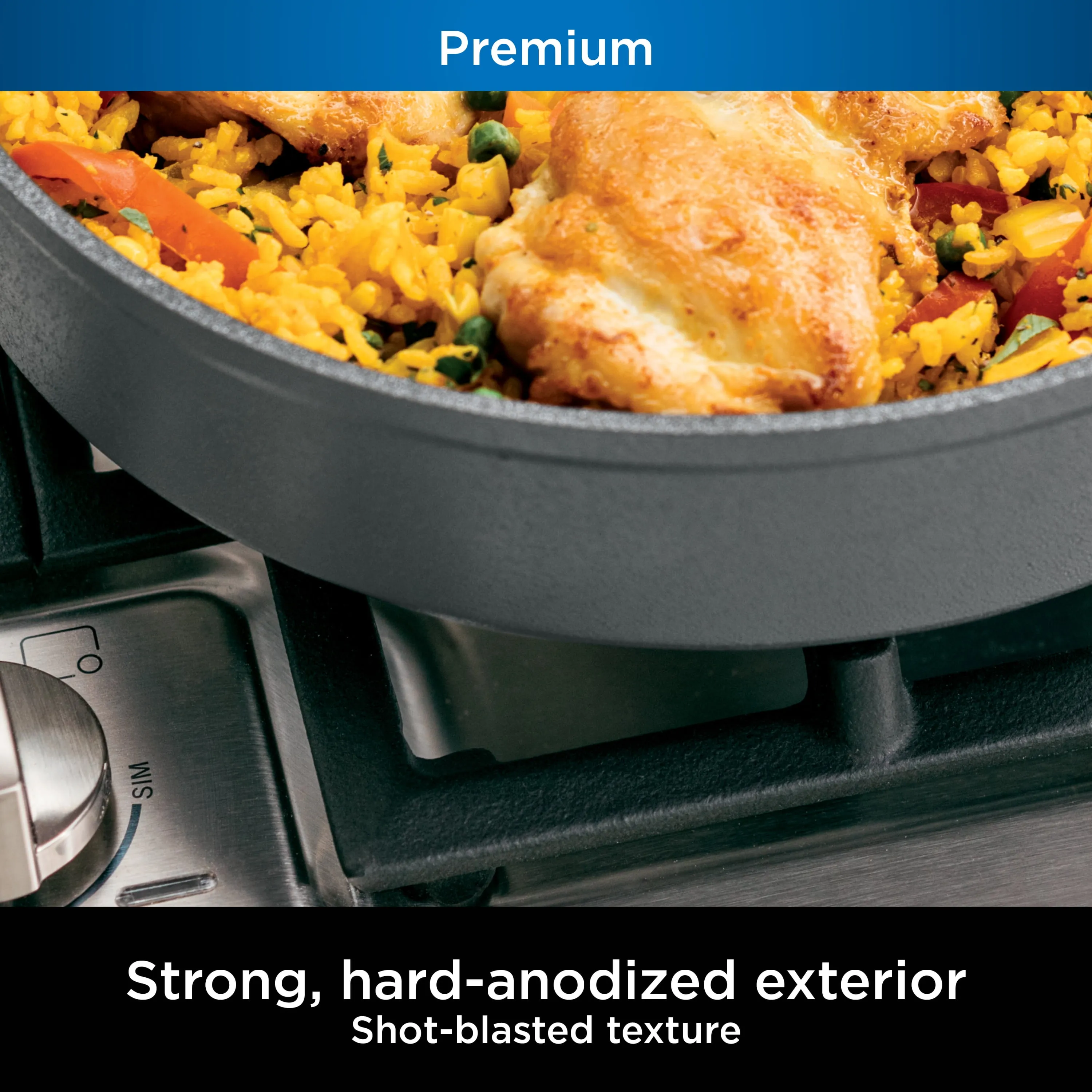 Premium Hard-Anodized 10-Piece Cookware Set - Kaedas