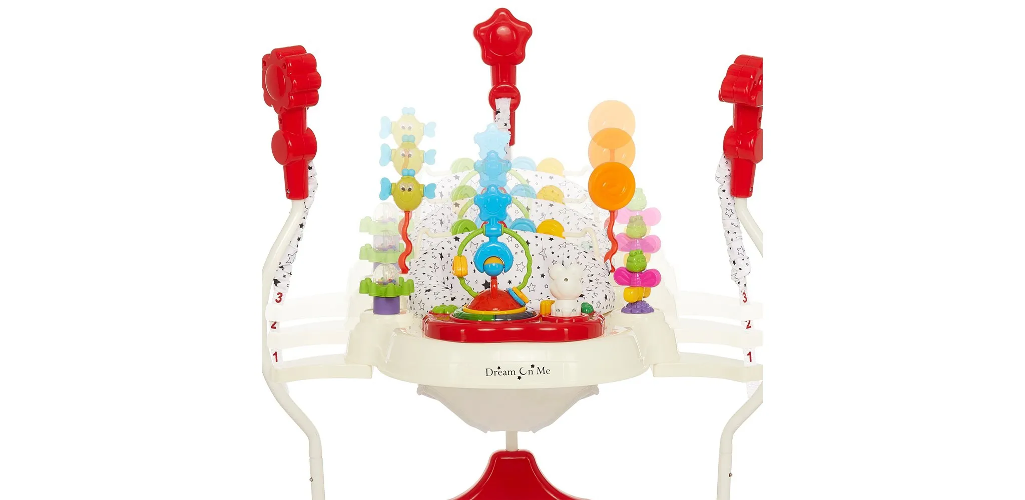 Zany 2-in-1 Baby Activity Center and Bouncer - White and Black Print - Kaedas