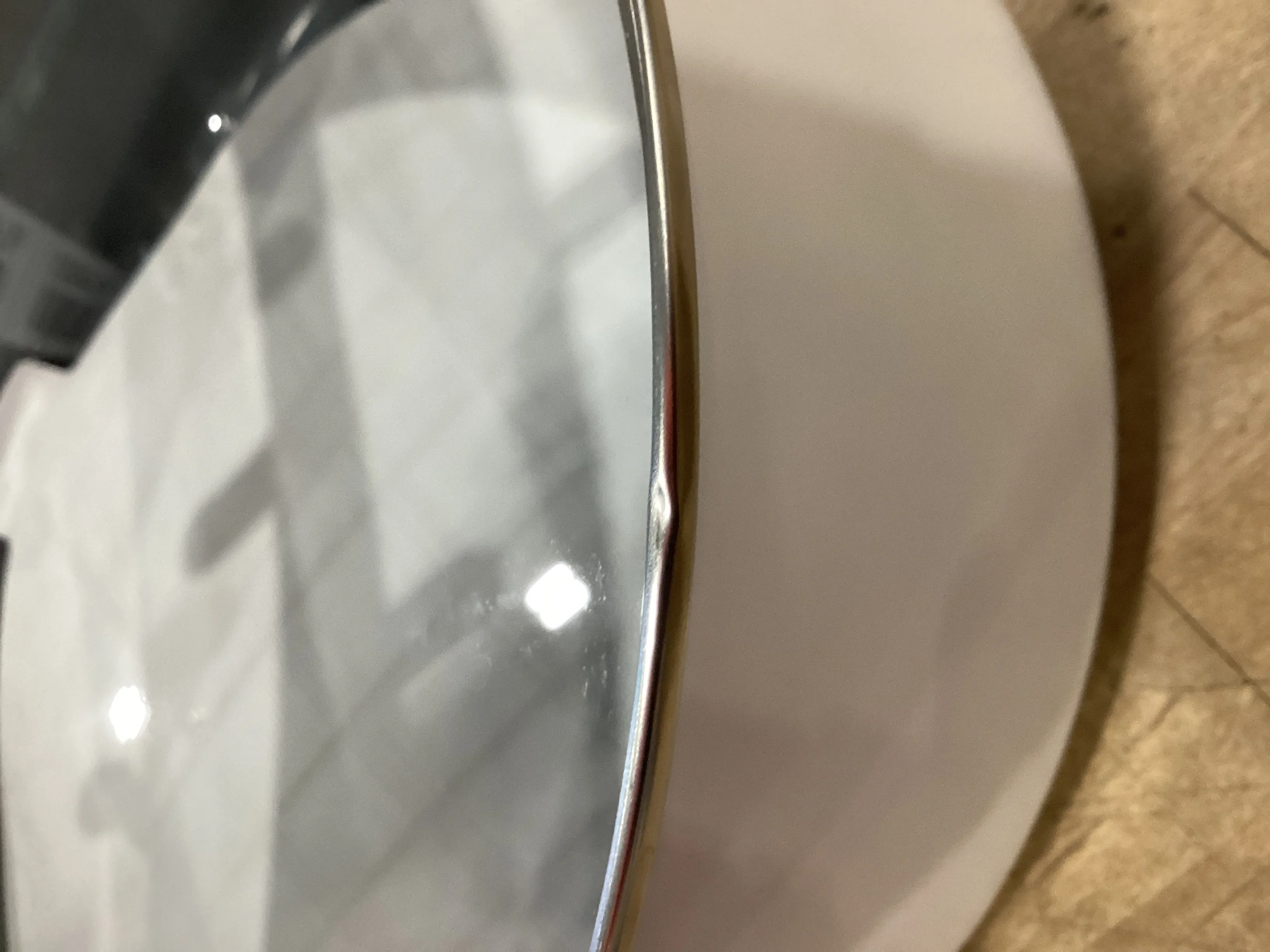 8qt Nonstick Ceramic Coated Aluminum Wide Stock Pot Cream (See Description) - Kaedas