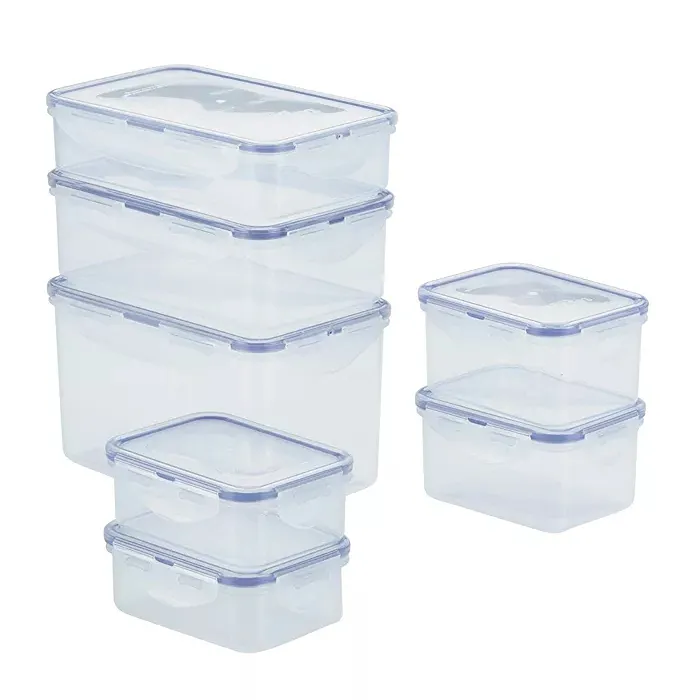 Easy Essentials Rectangular 14-Pc. Food Storage Container Set - Kaedas