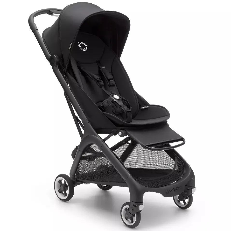 Butterfly 1 Second Fold Ultra Compact Stroller - Midnight Black - Kaedas