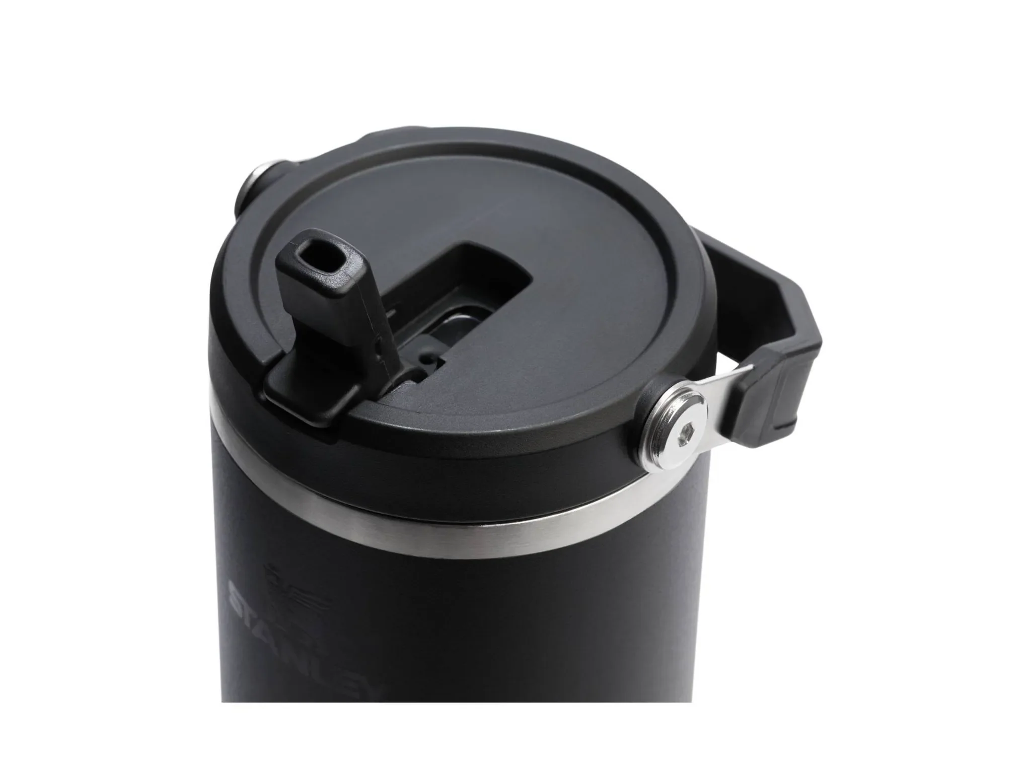 40 oz Stainless Steel Ice Flow Flip Straw Tumbler Black 2.0 - Kaedas