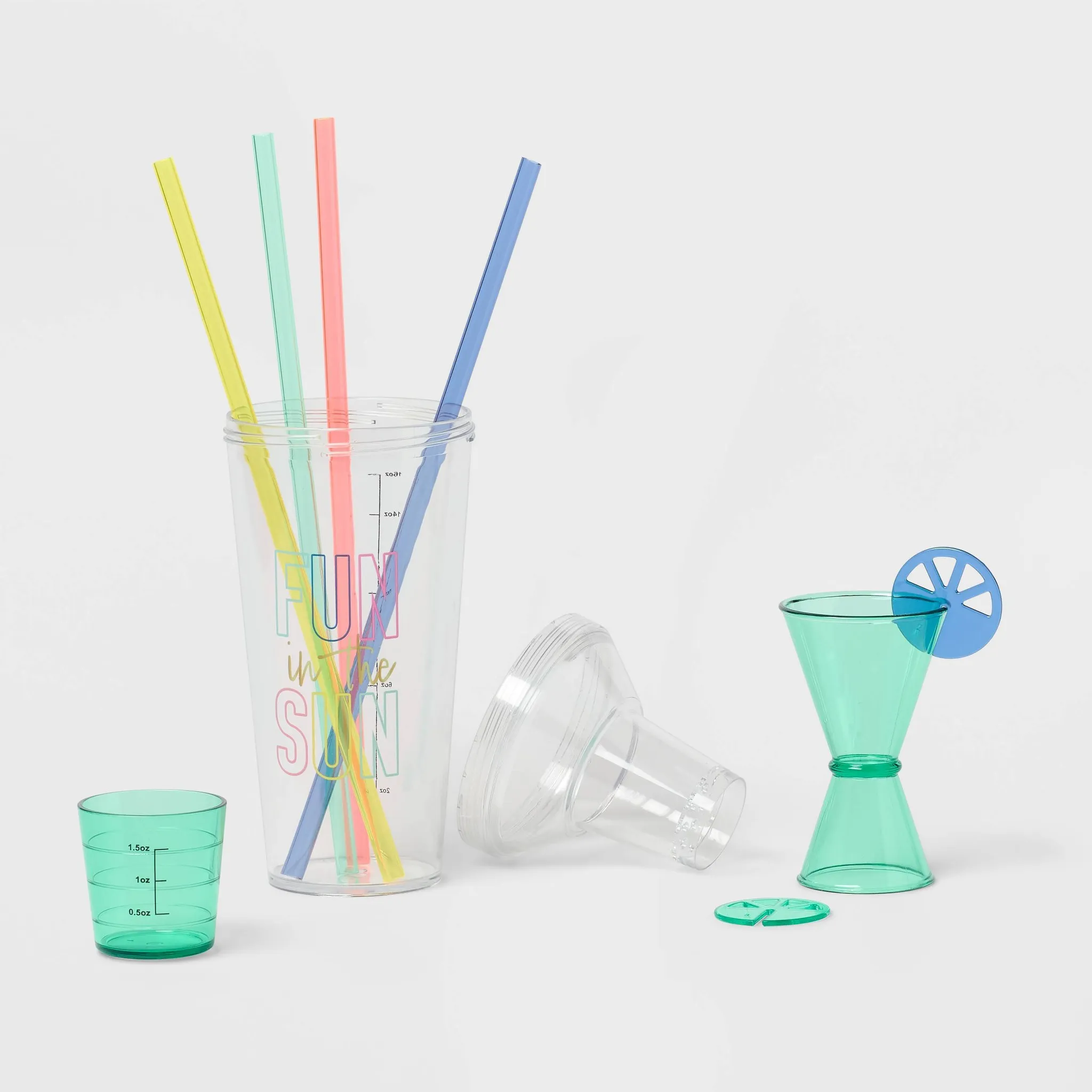 10pc 24 fl oz Cocktail Shaker Set - Kaedas