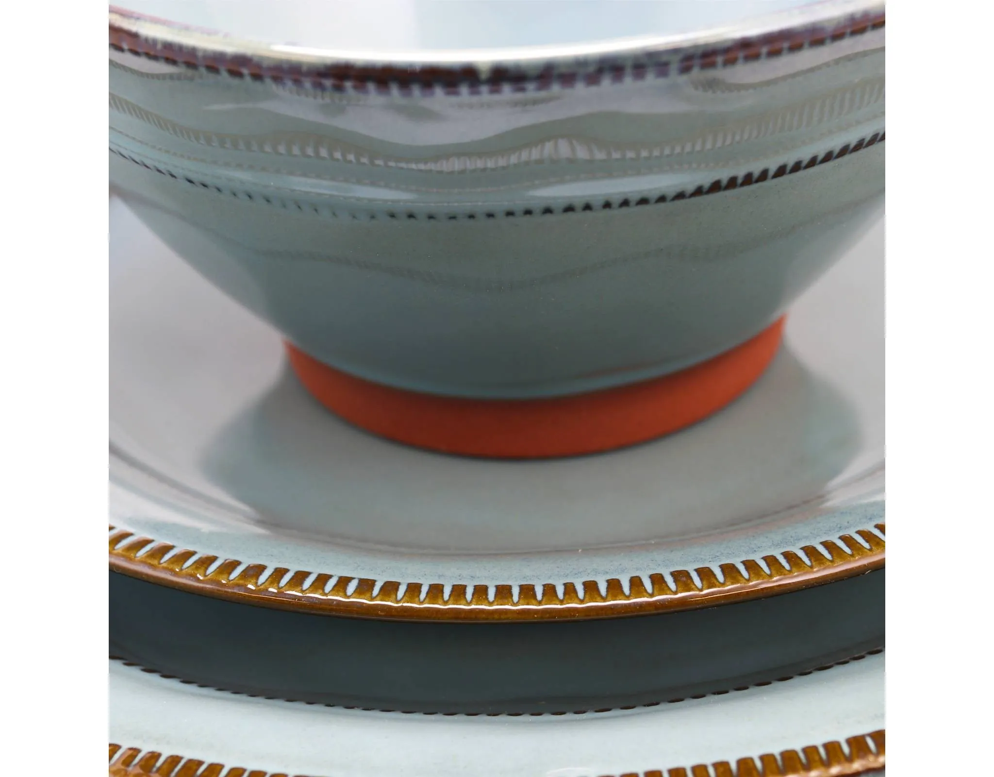 12pc Dinnerware Set - Blue - Kaedas