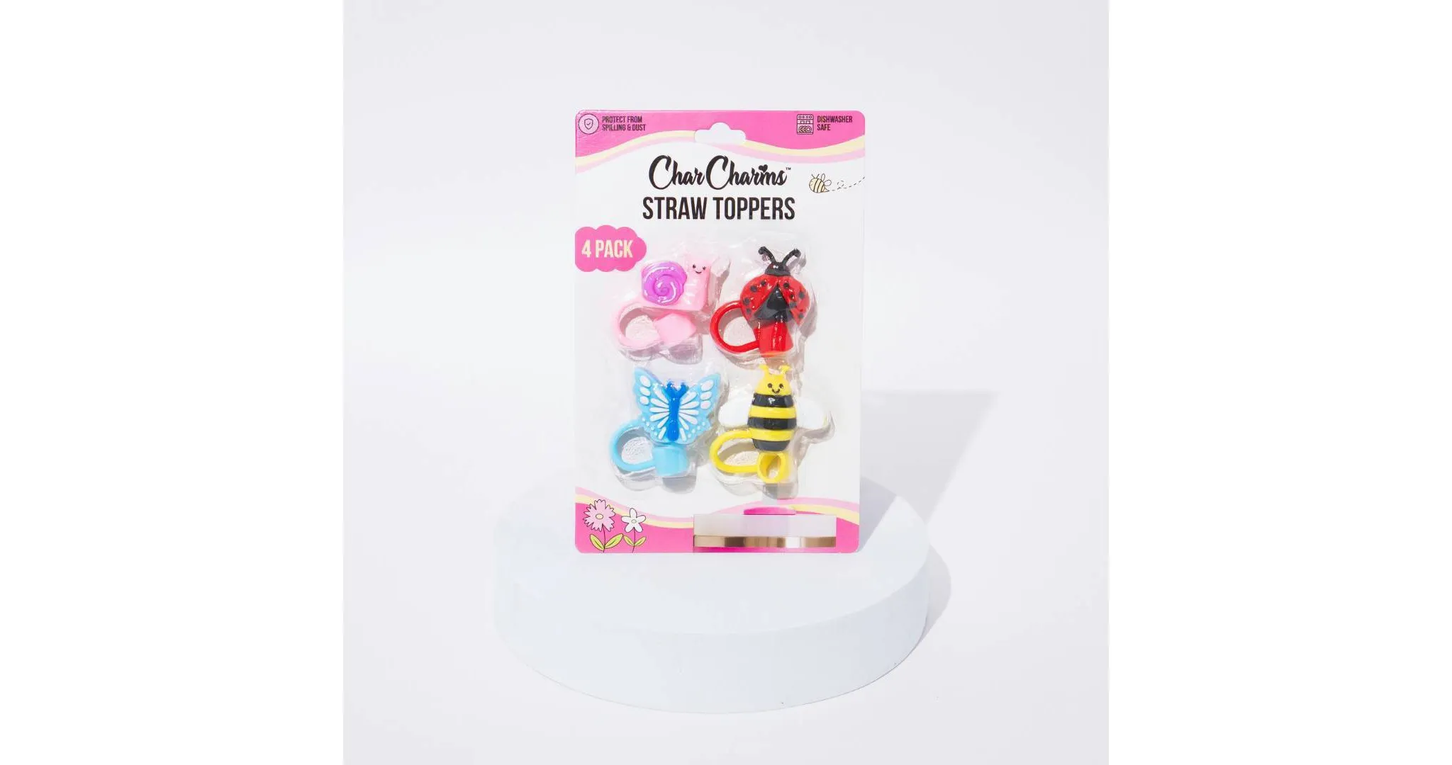 4pk Animal Straw Toppers - Kaedas