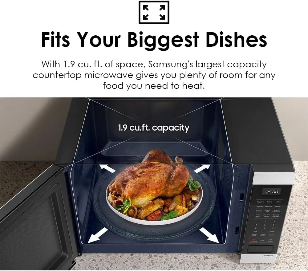 Countertop Microwave - Silver - Kaedas